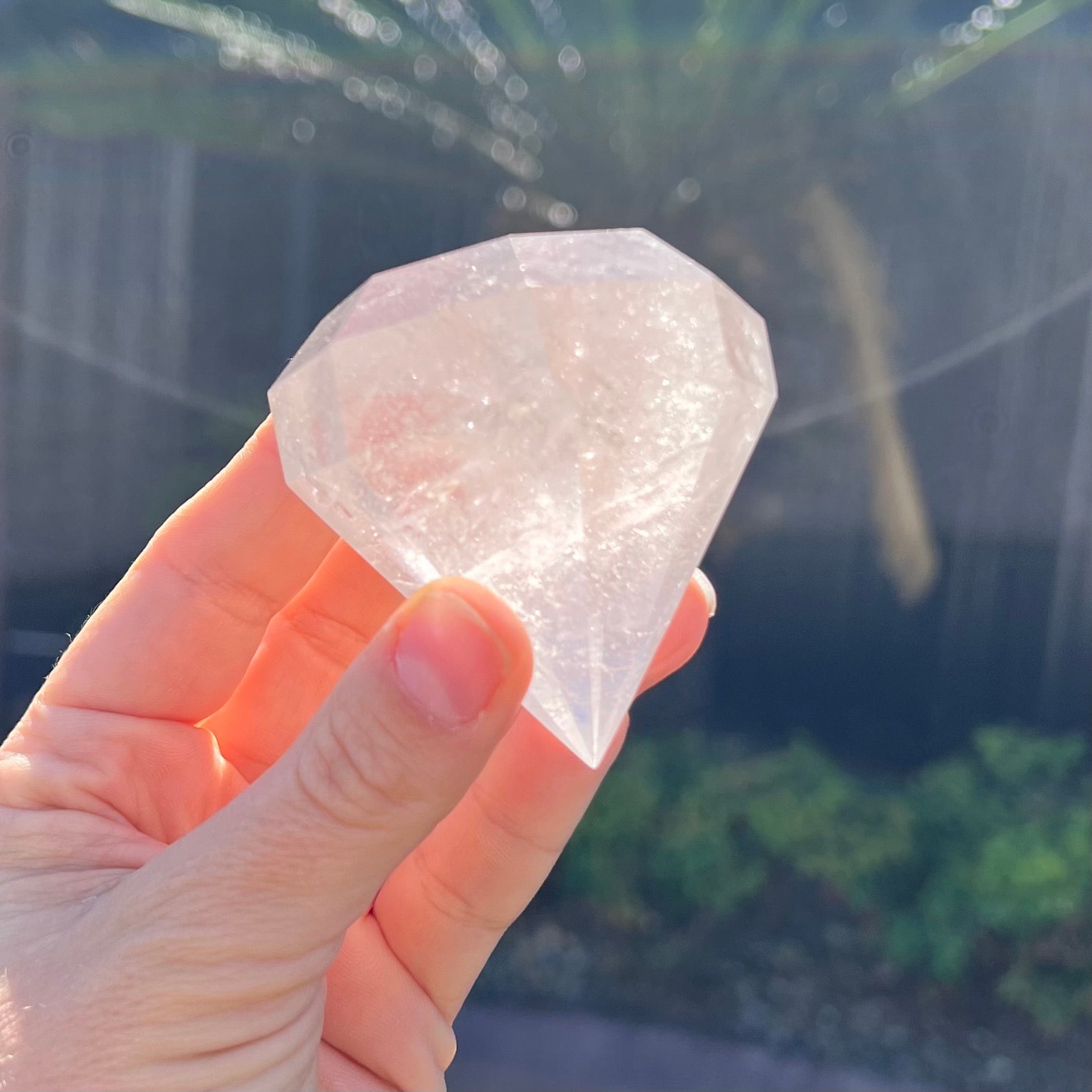 Clear Quartz Diamond Cut