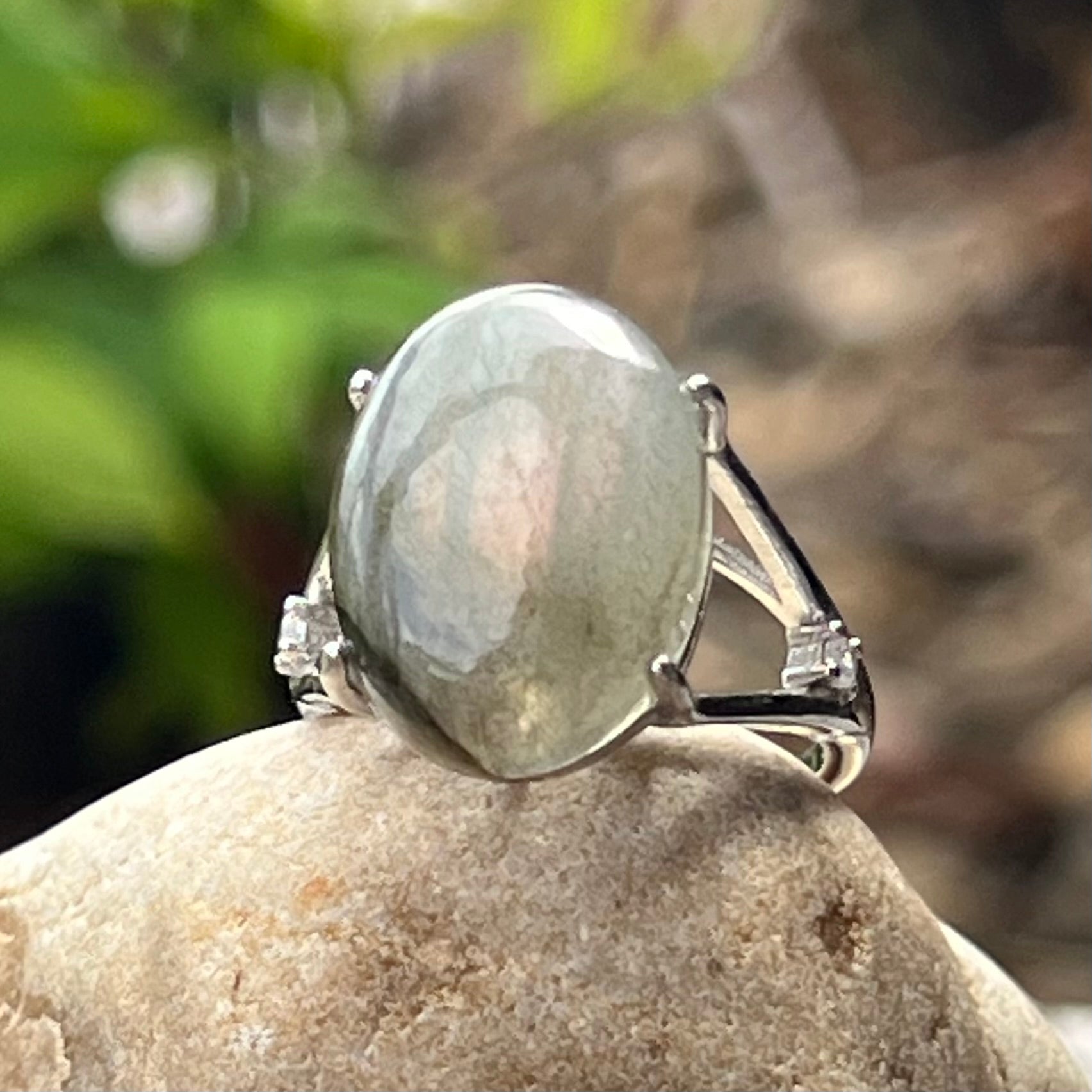 Labradorite ~ Sterling Silver Ring ~ Size 6