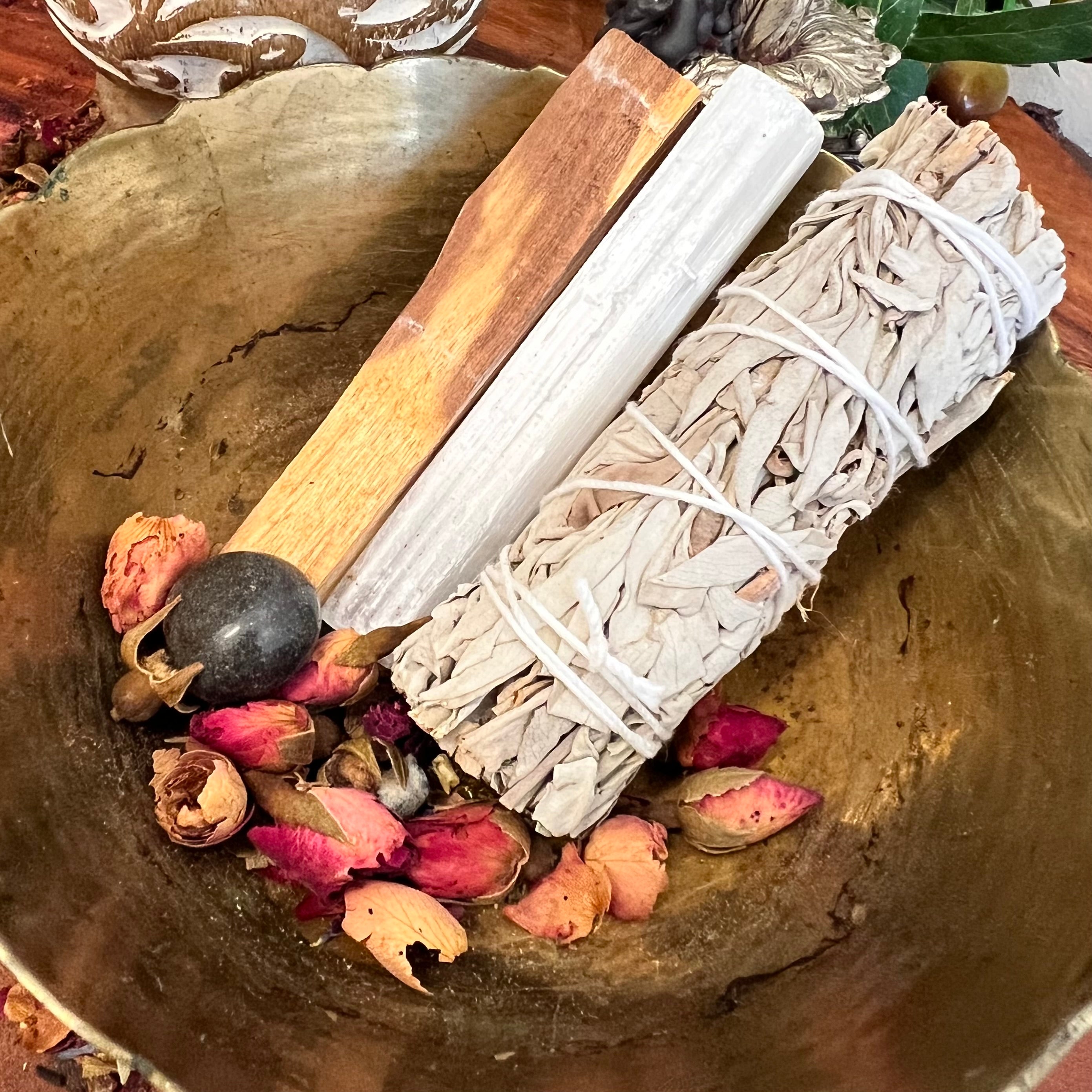 Protection, Strength, Stress Relief ~ Home Cleansing Smudge Kit