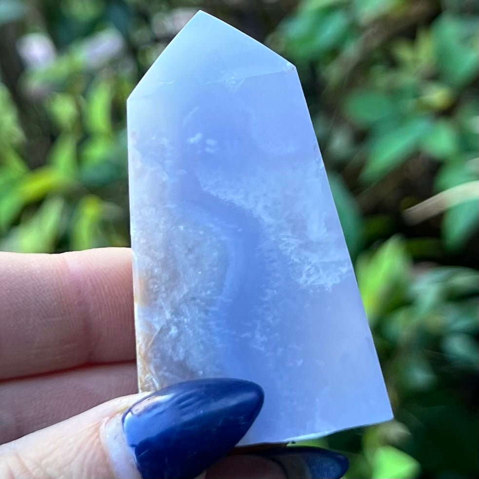 Blue Lace Agate Tower