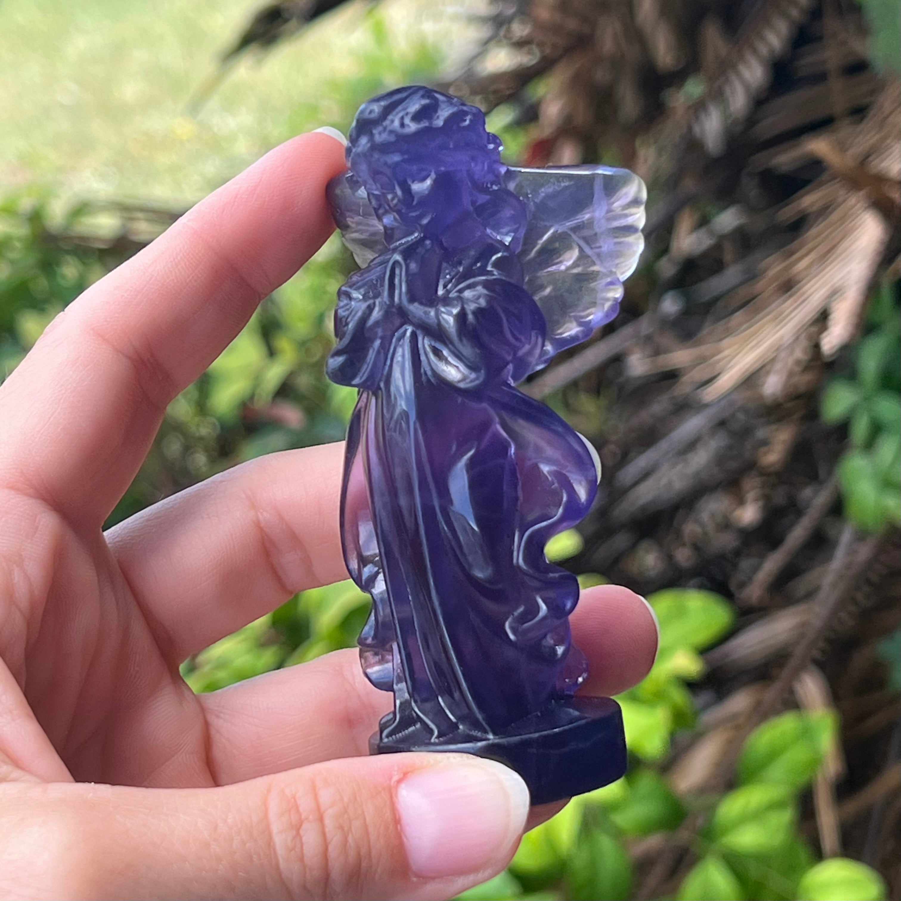 Memorial Angel ~ Purple Fluorite