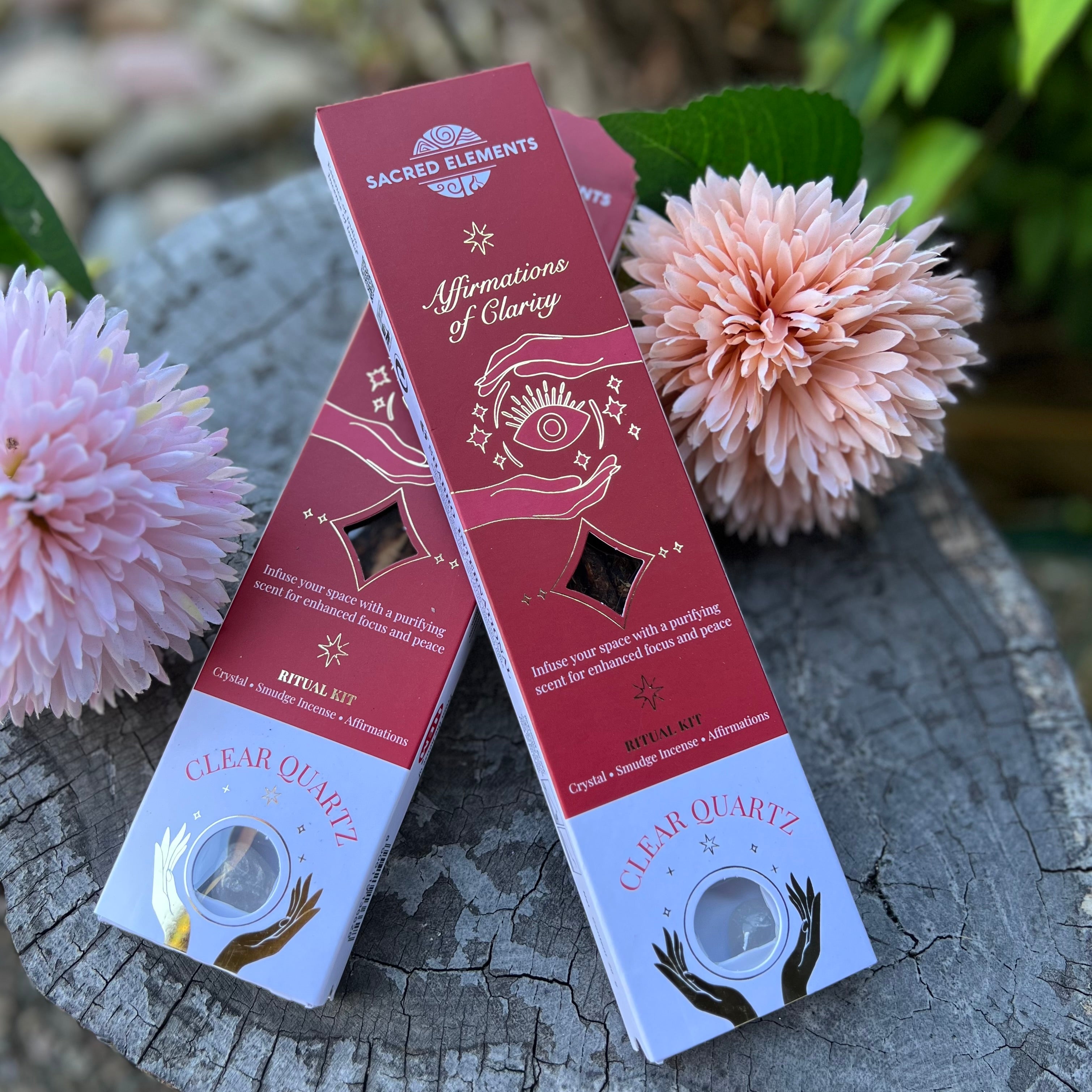 Affirmation of Clarity ~ Clear Quartz Incense Kit