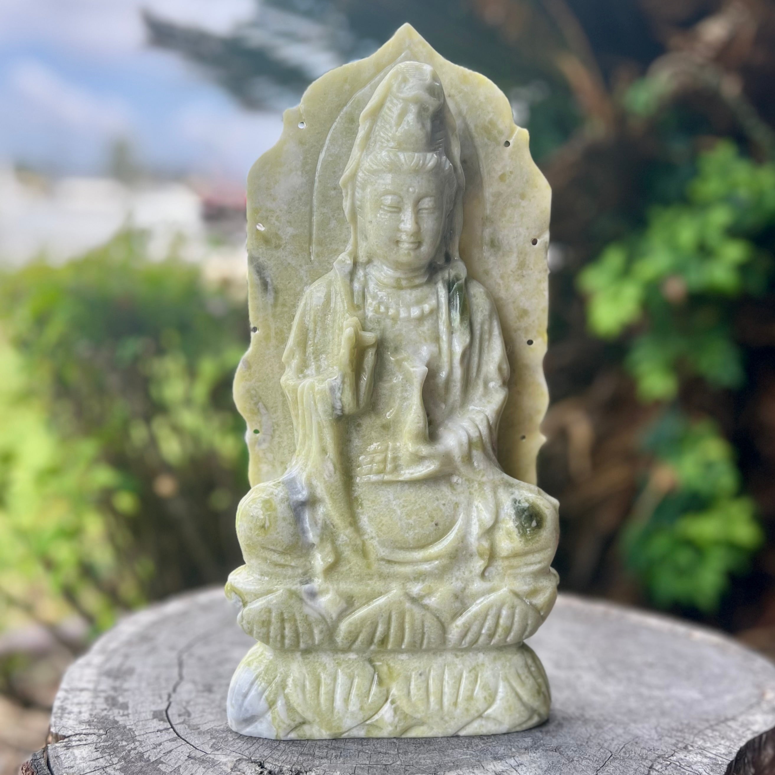 Guan Yin New Jade Goddess Carving