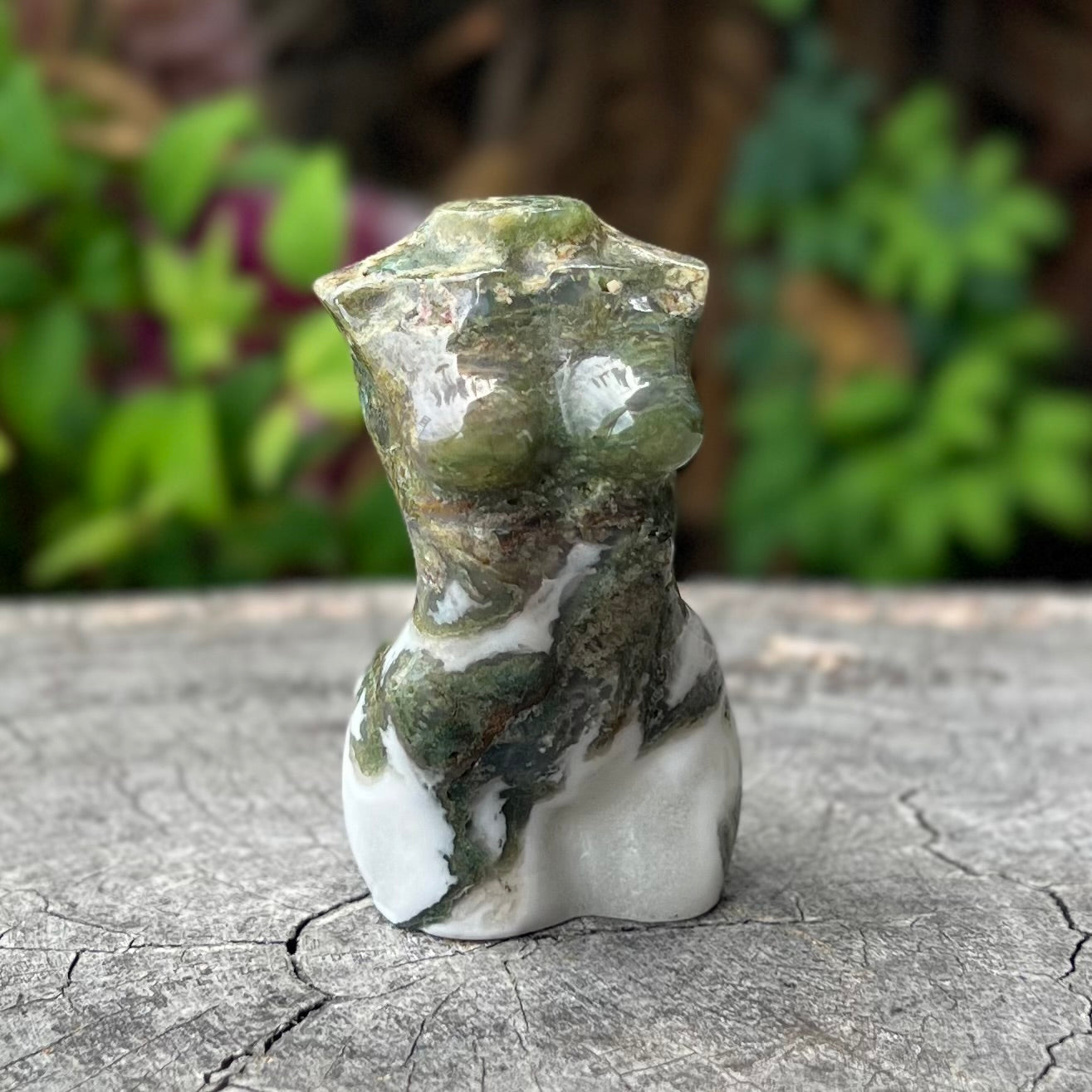 Moss Agate Goddess ~ Mini Lady Body (4)