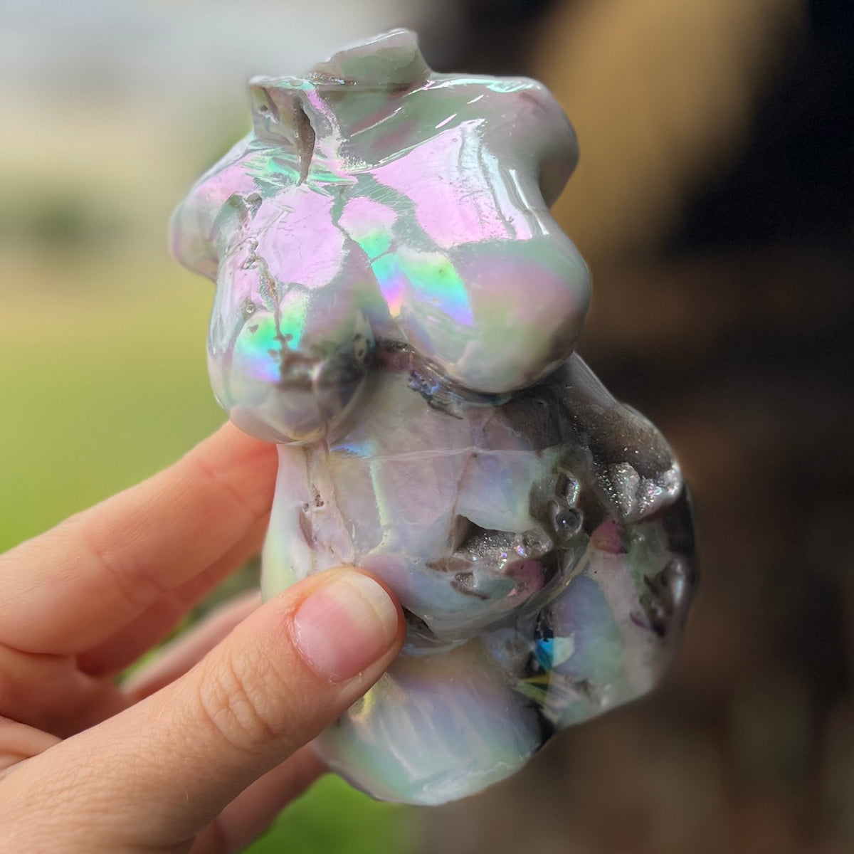 Electroplated Sphalerite
~ Lady Body Carving