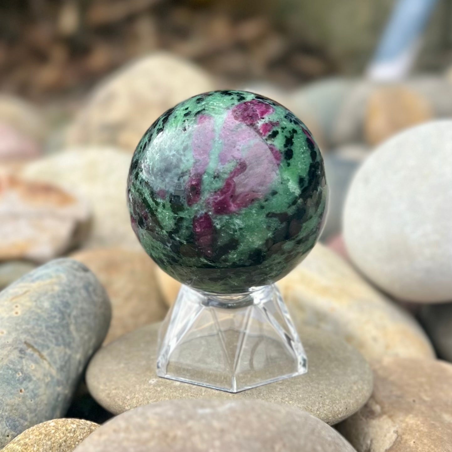 Ruby in Zoisite ~  Sphere