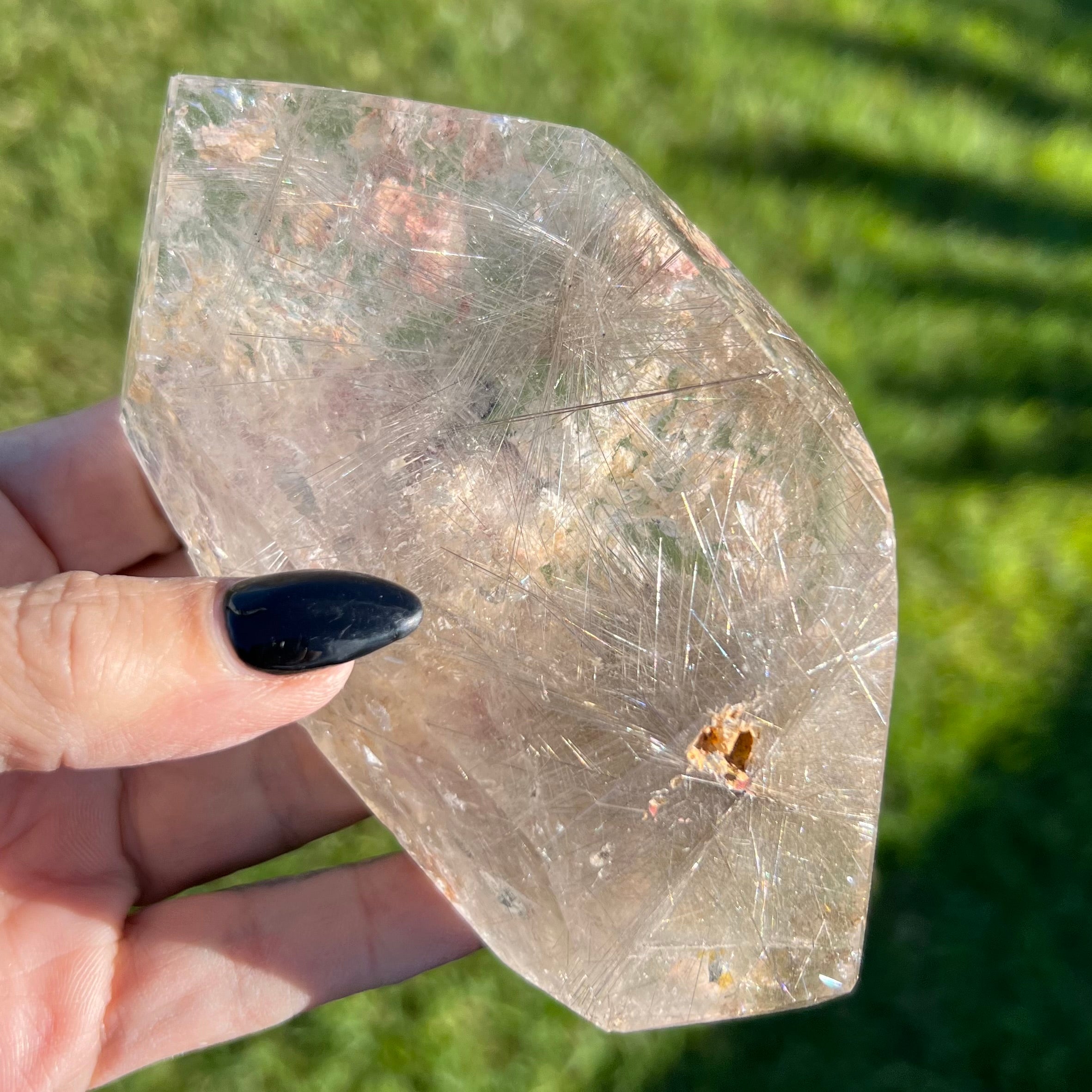 Rare Silver Rutile Quartz  Freeform