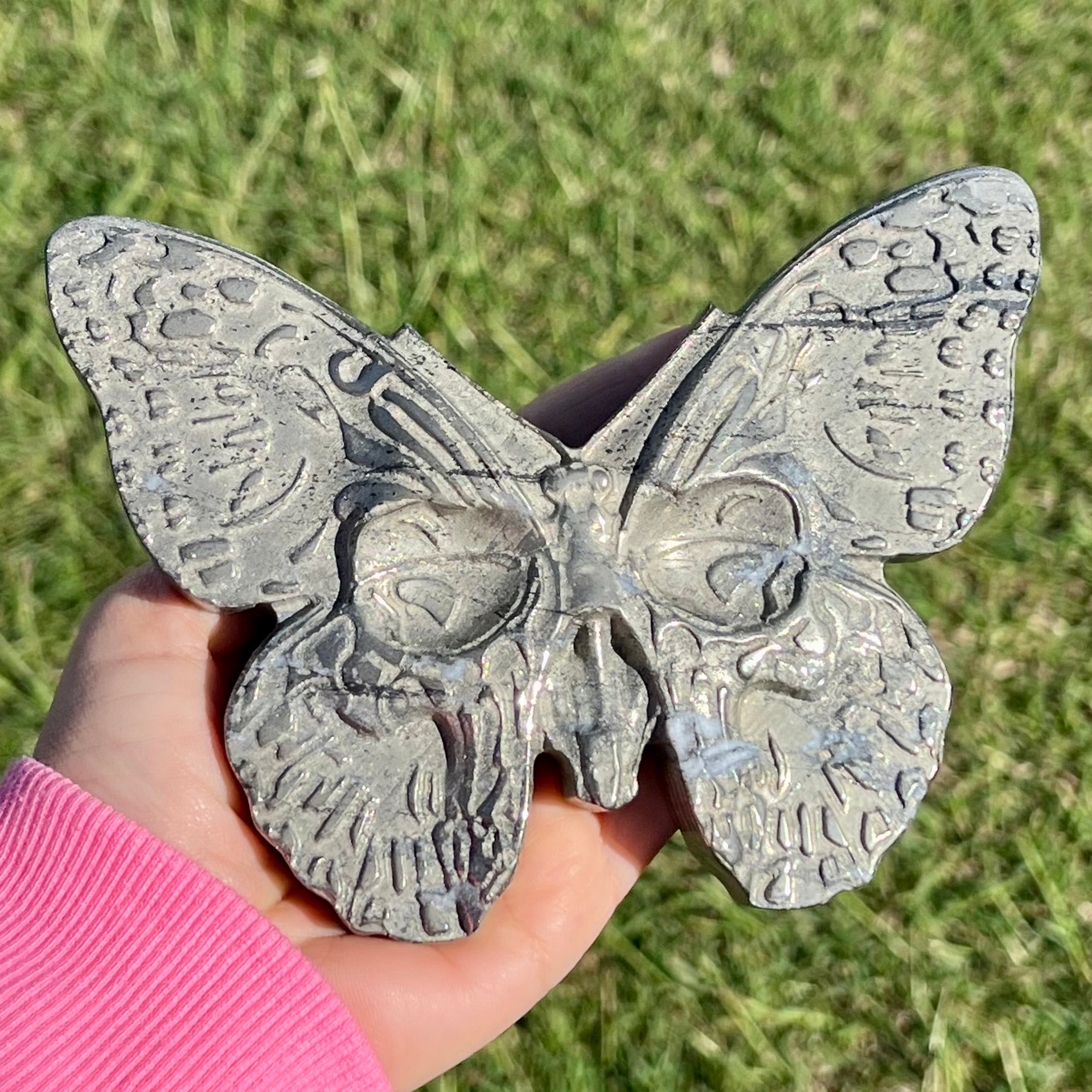 Pyrite Butterfly Carving
