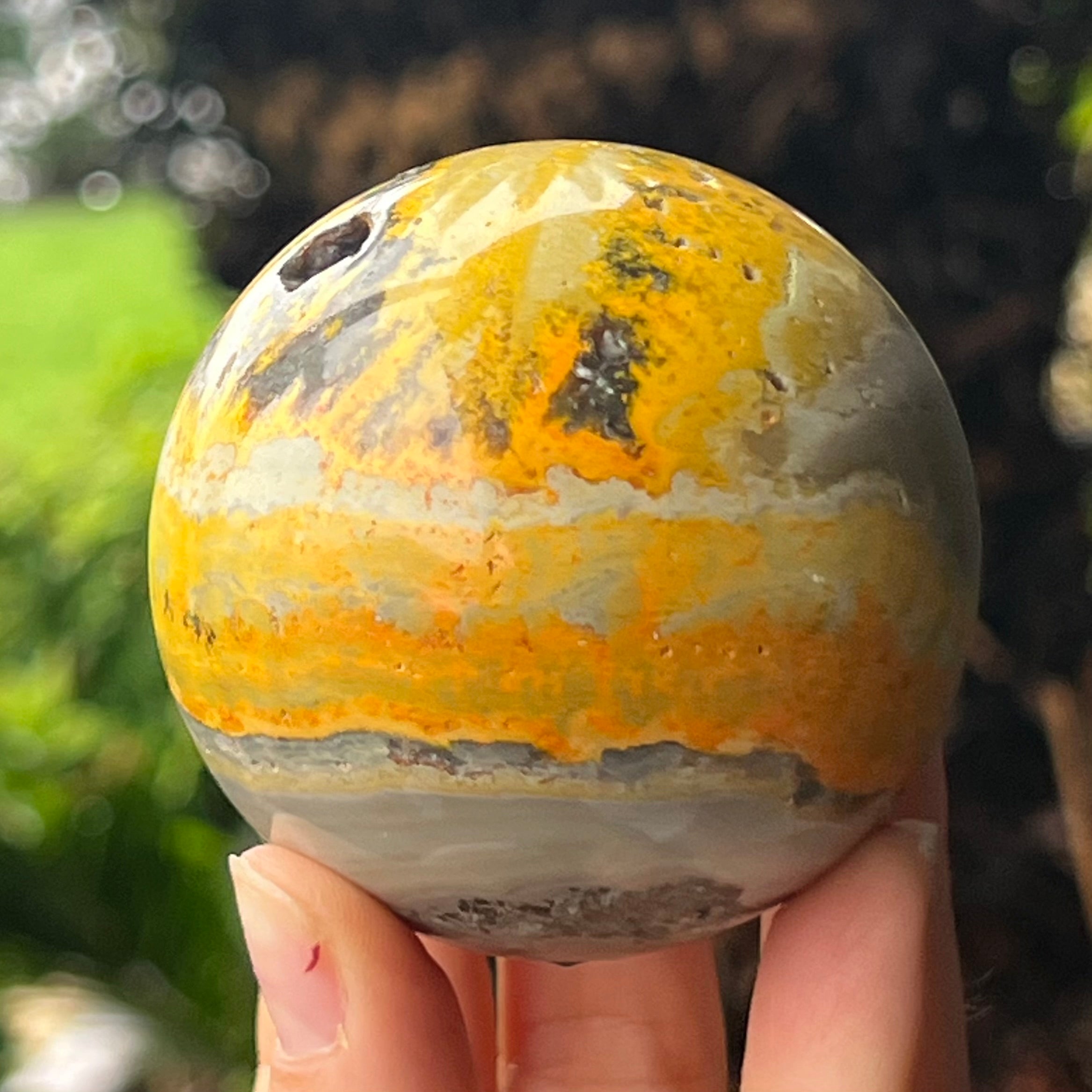 Bumble Bee Jasper Sphere