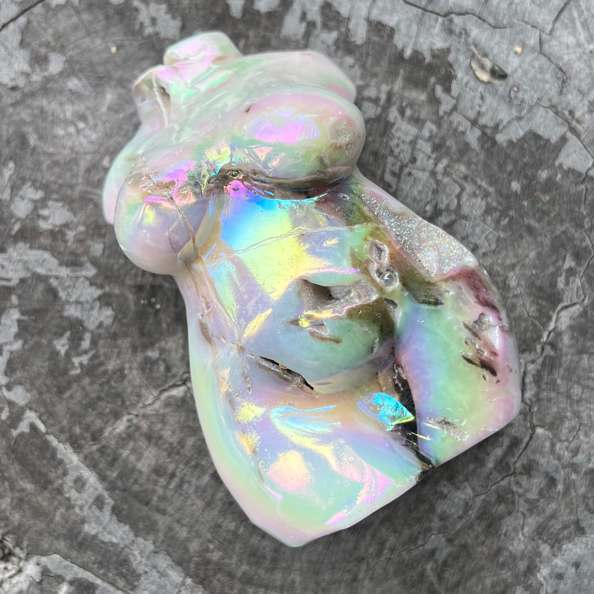 Electroplated Sphalerite
~ Lady Body Carving