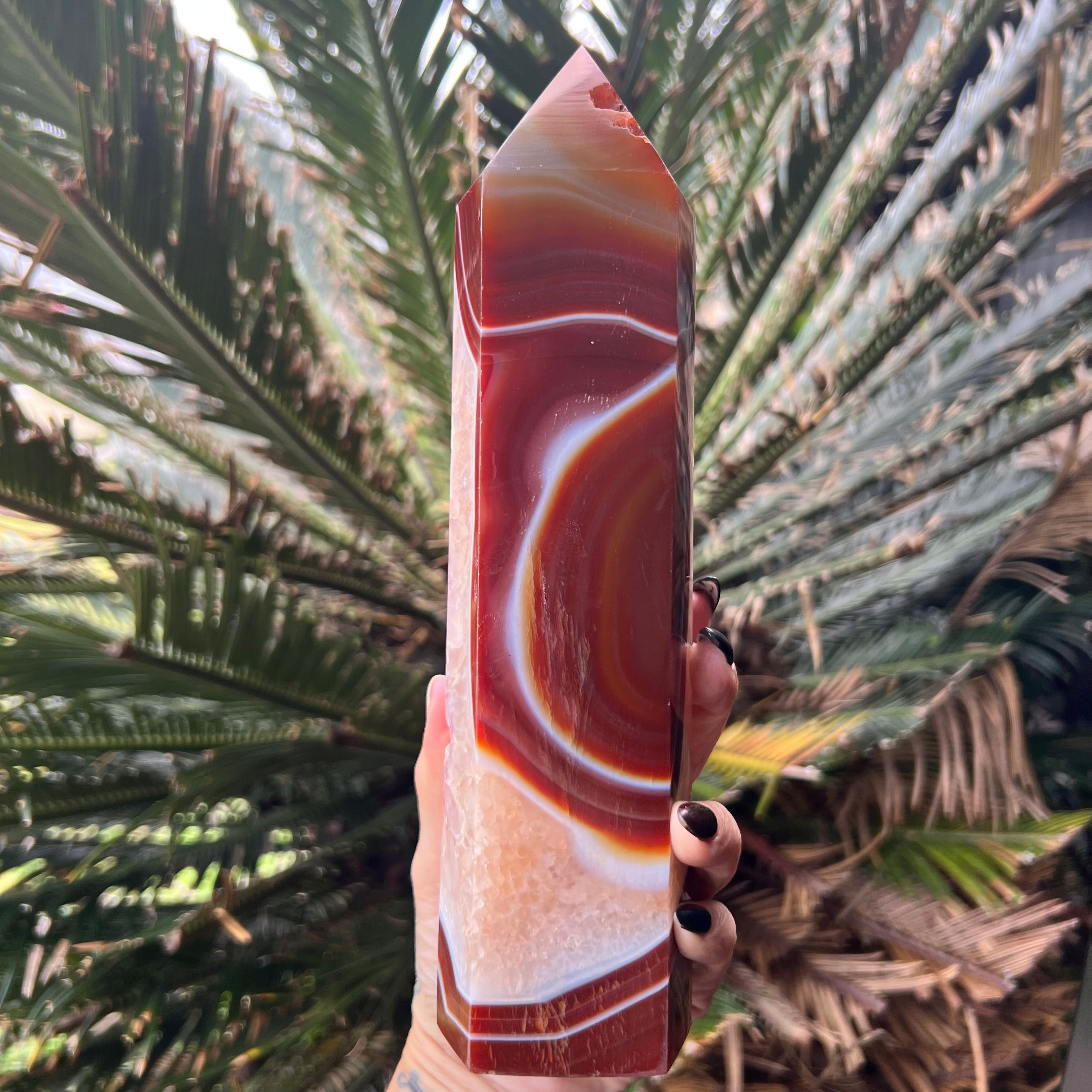 Carnelian with Amethyst Geode Generator Tower