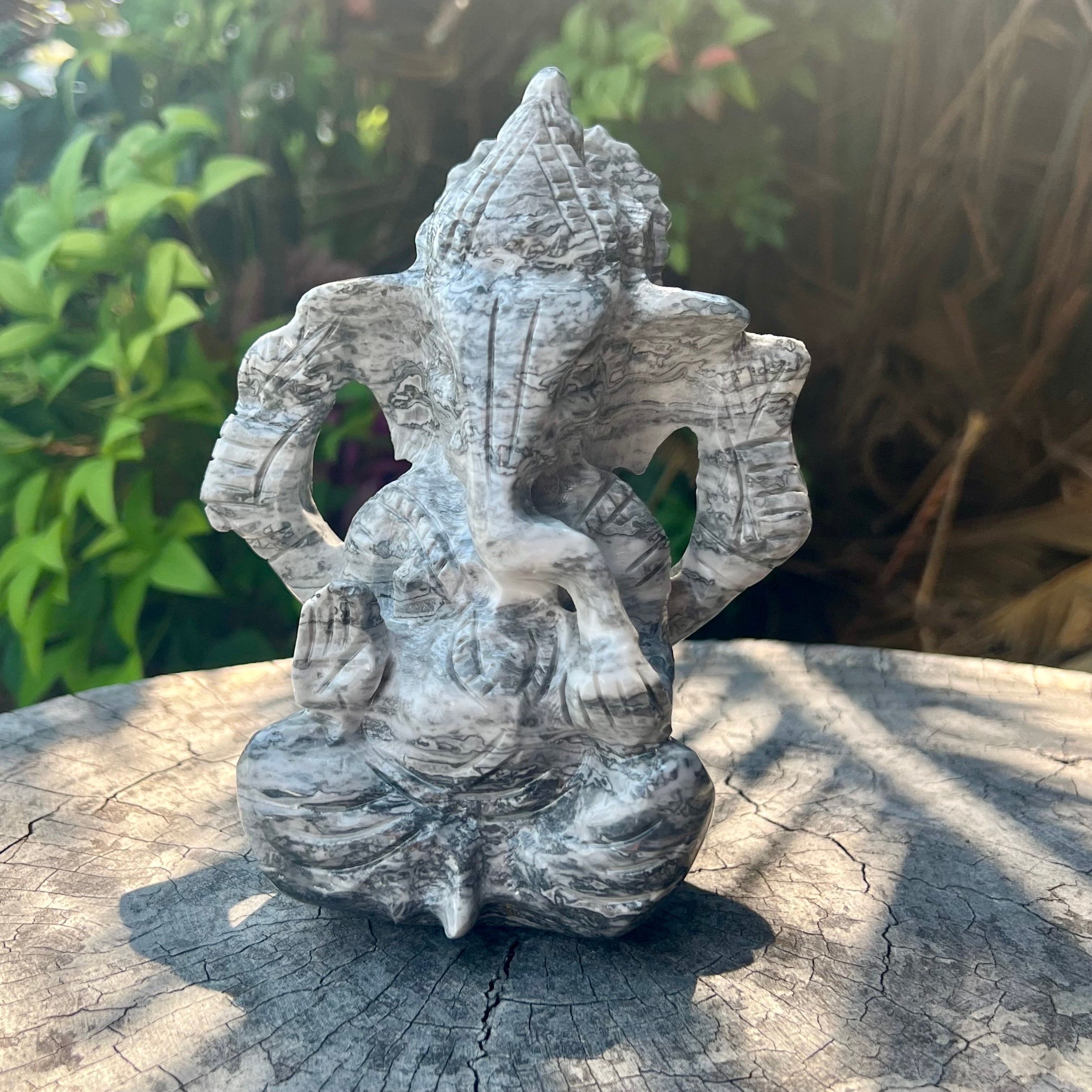 Neue Jade Ganesh Schnitzerei