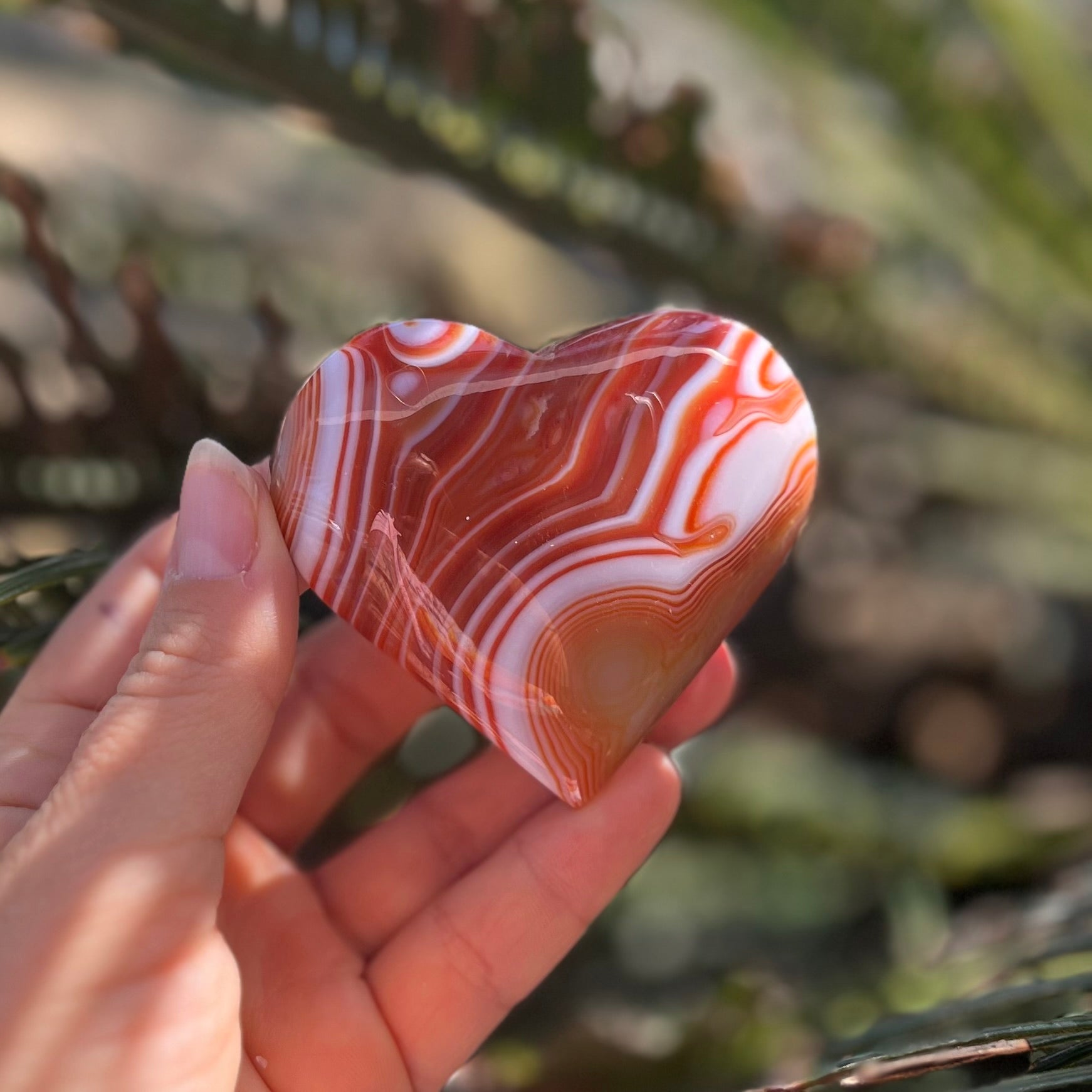 Mookaite Heart Carving