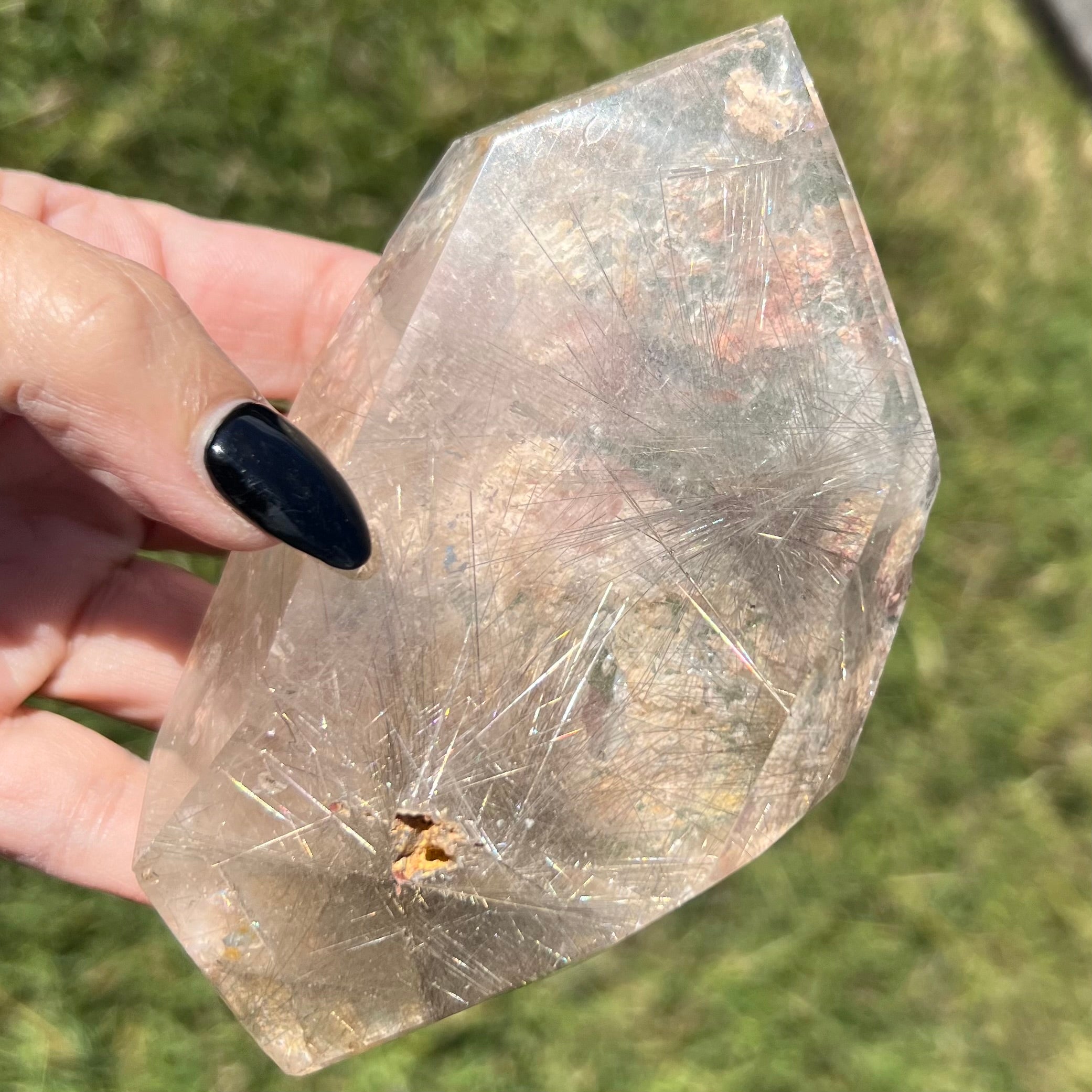 Rare Silver Rutile Quartz  Freeform
