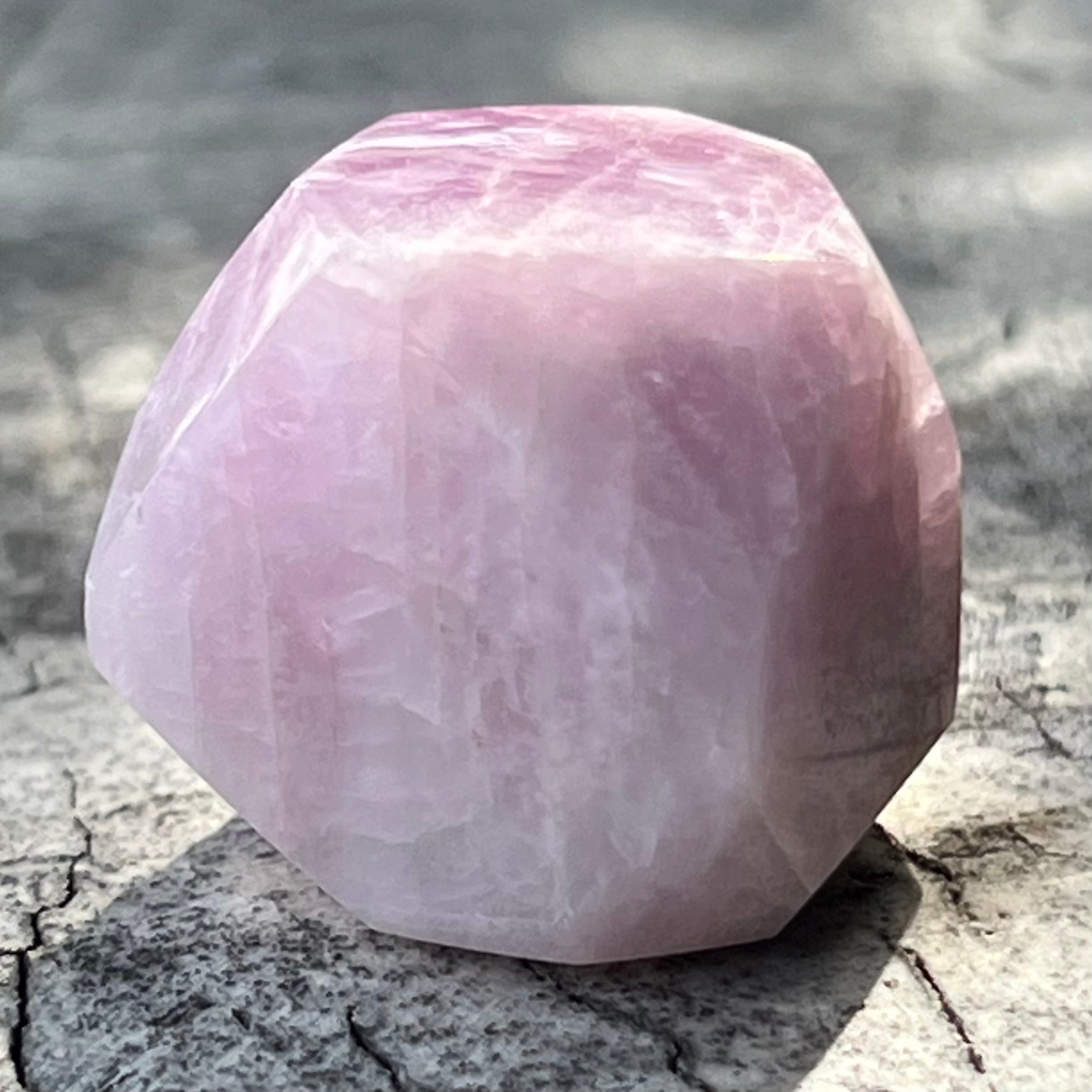 Kunzite Faceted Carving