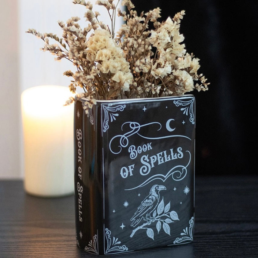 Book of Spells Gothic Vase