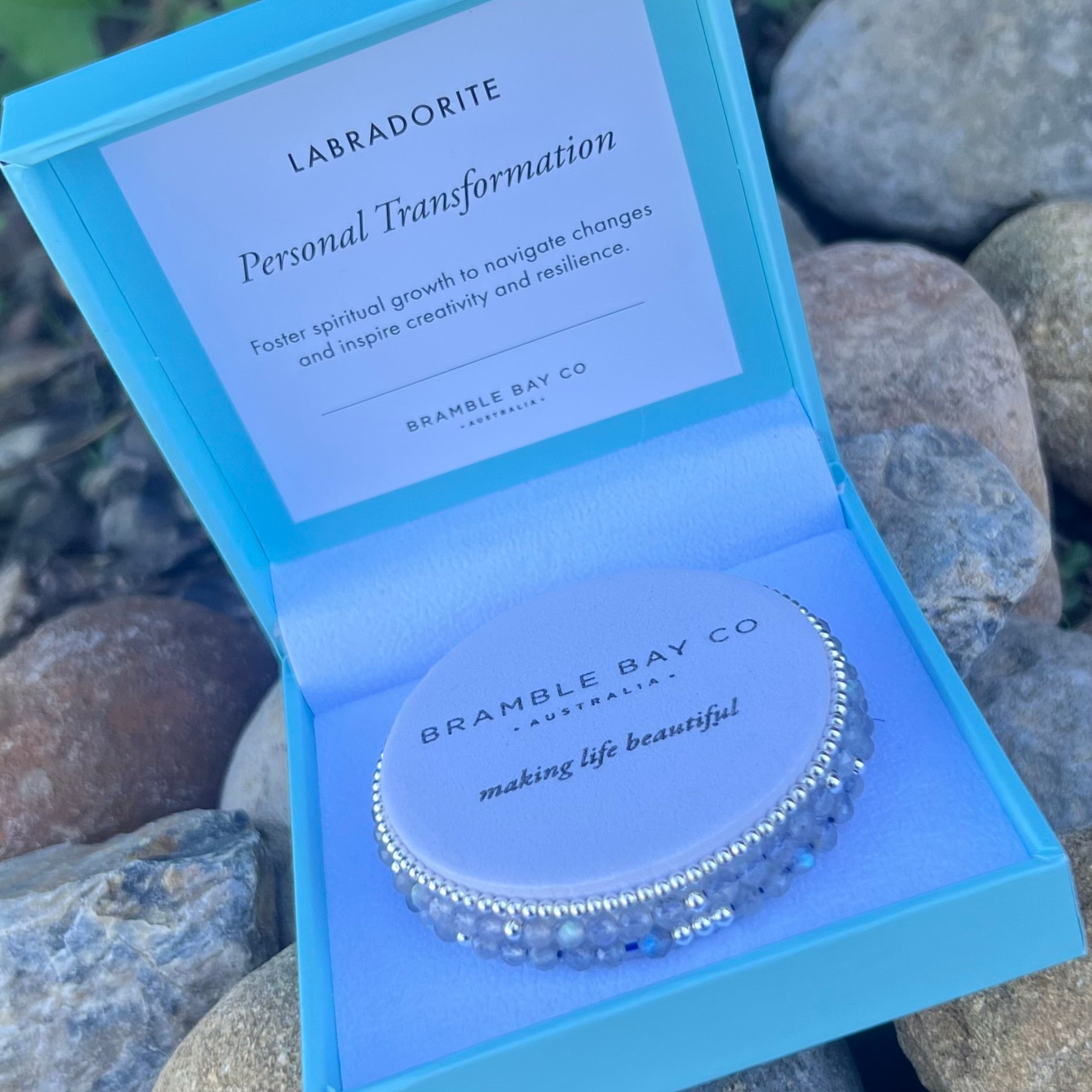 Personal Transformation ~ Labradorite Triple Bracelet Set