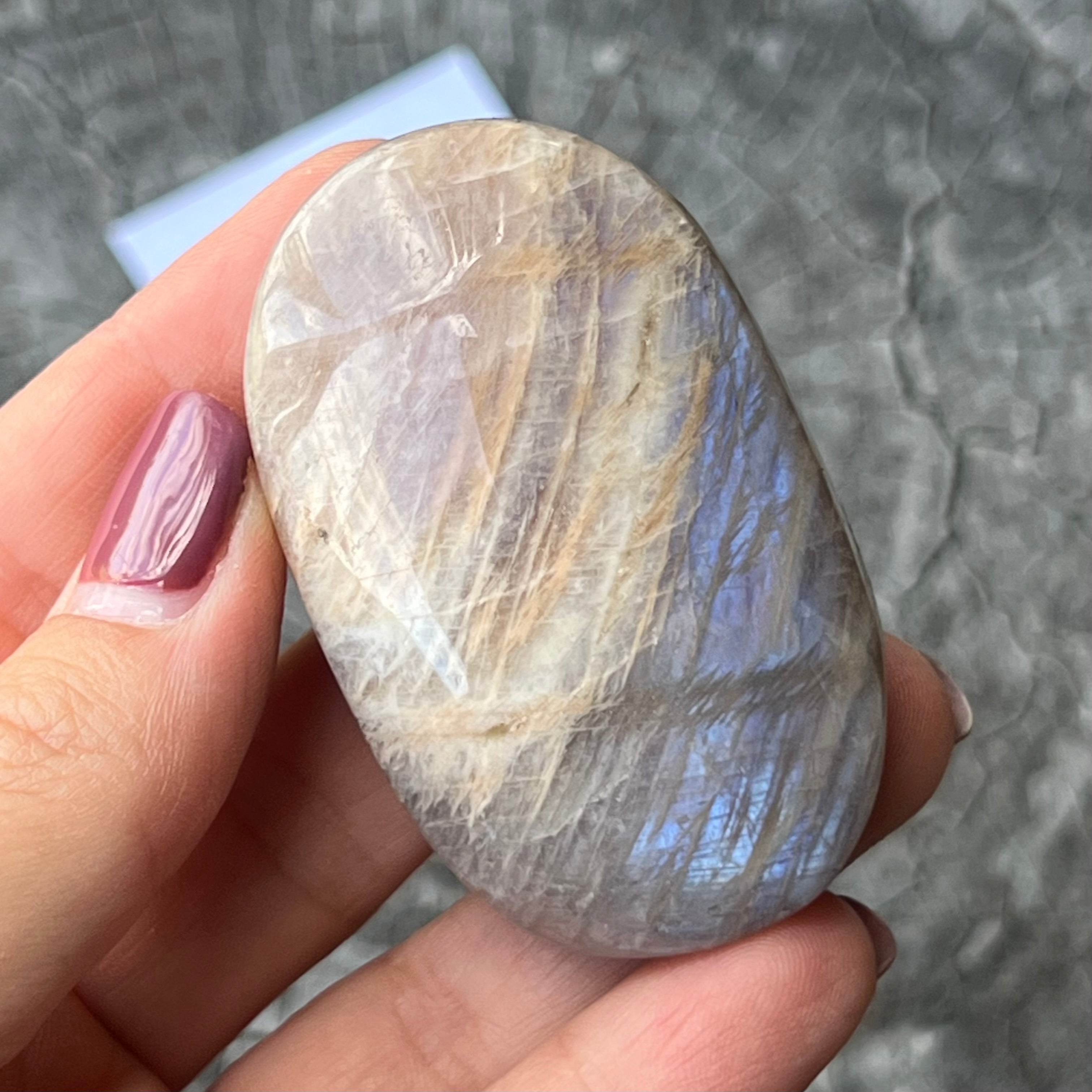 Rainbow Moonstone Palmstone
