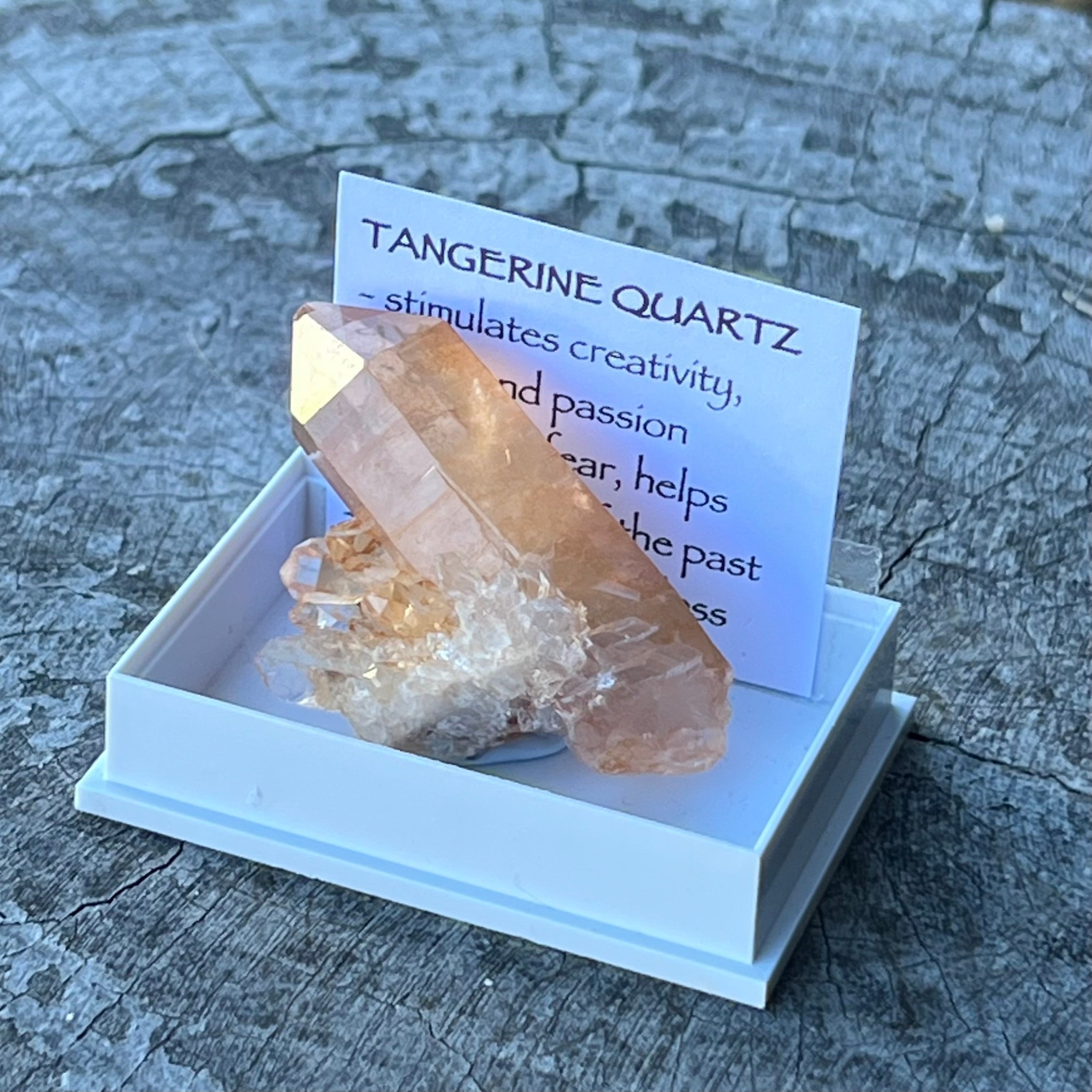Tangerine Quartz ~ Specialty Boxed Crystal