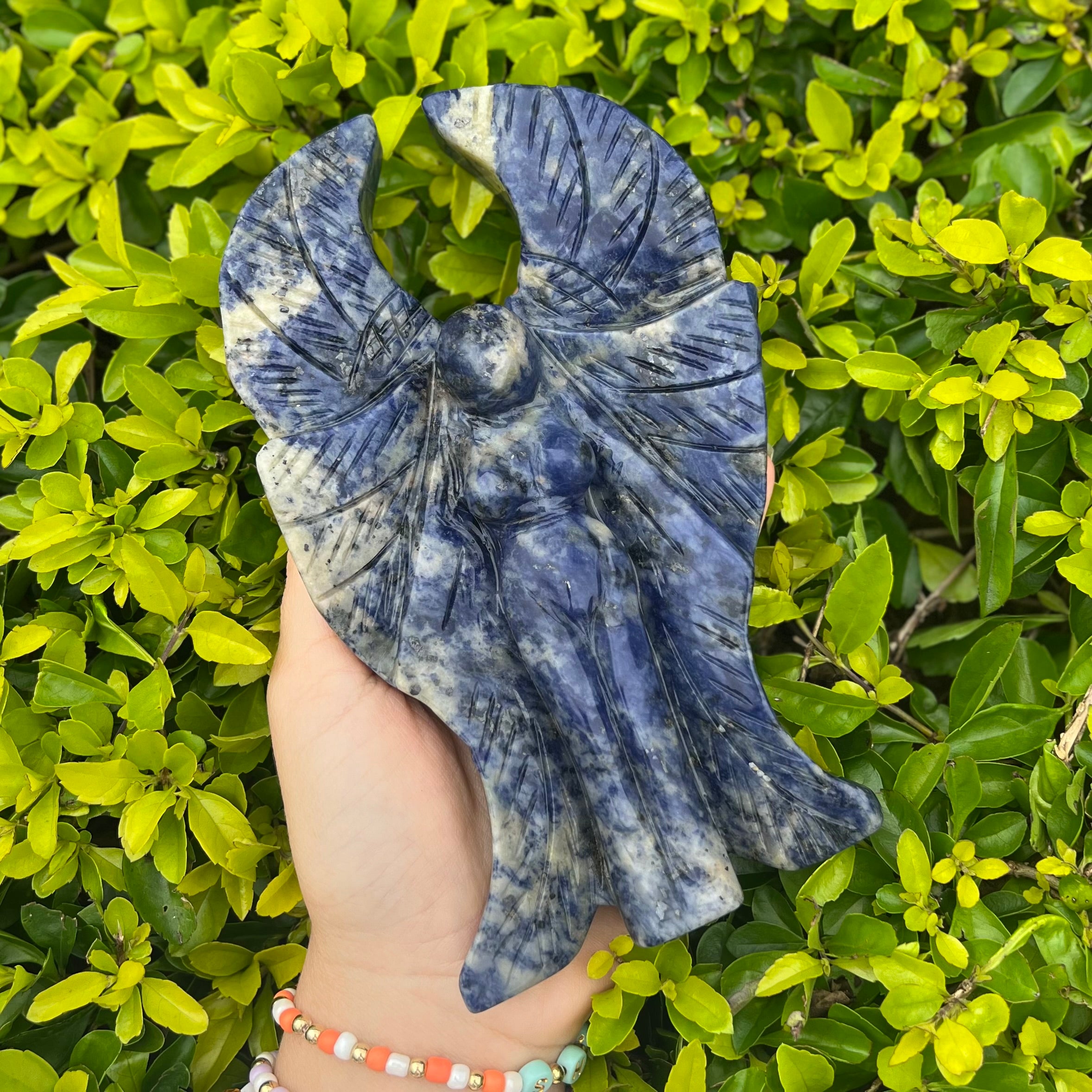 Sodalite Goddess Carving