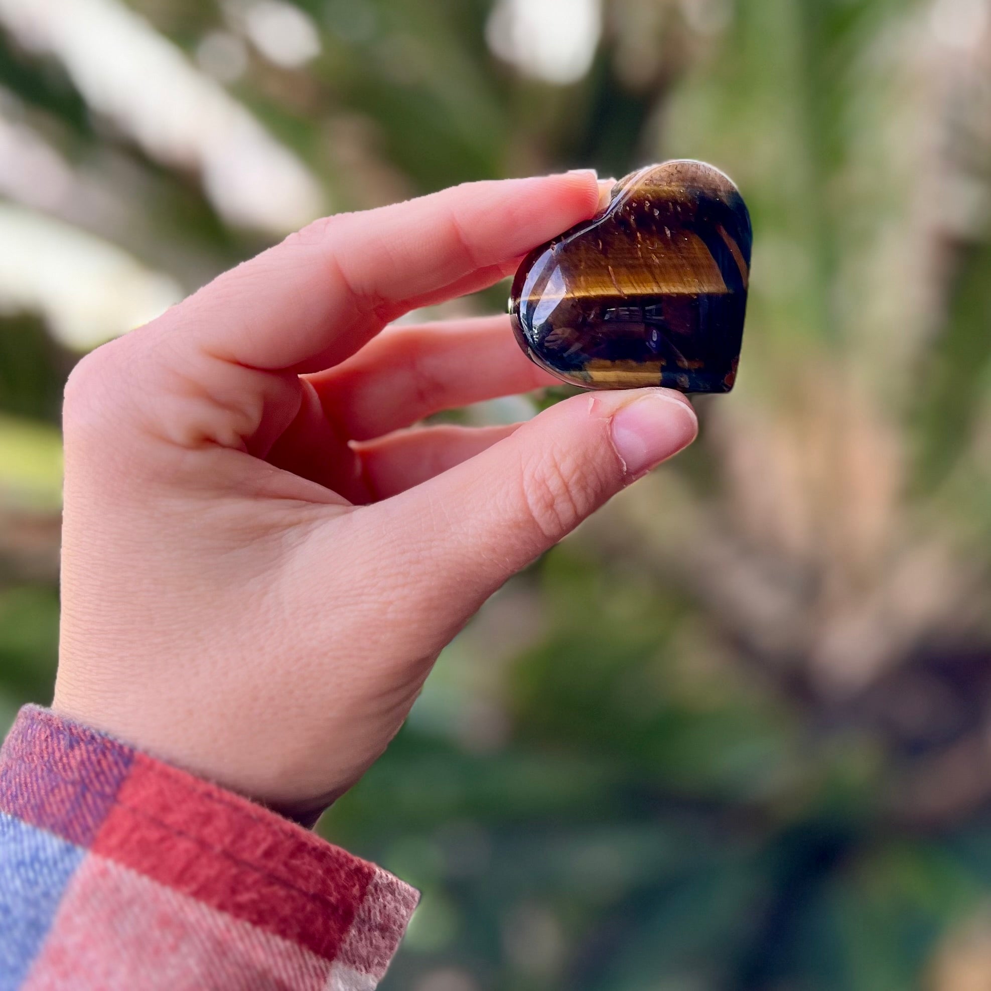 Golden Tiger Eye Heart ~ Specialty Crystal ~ 3