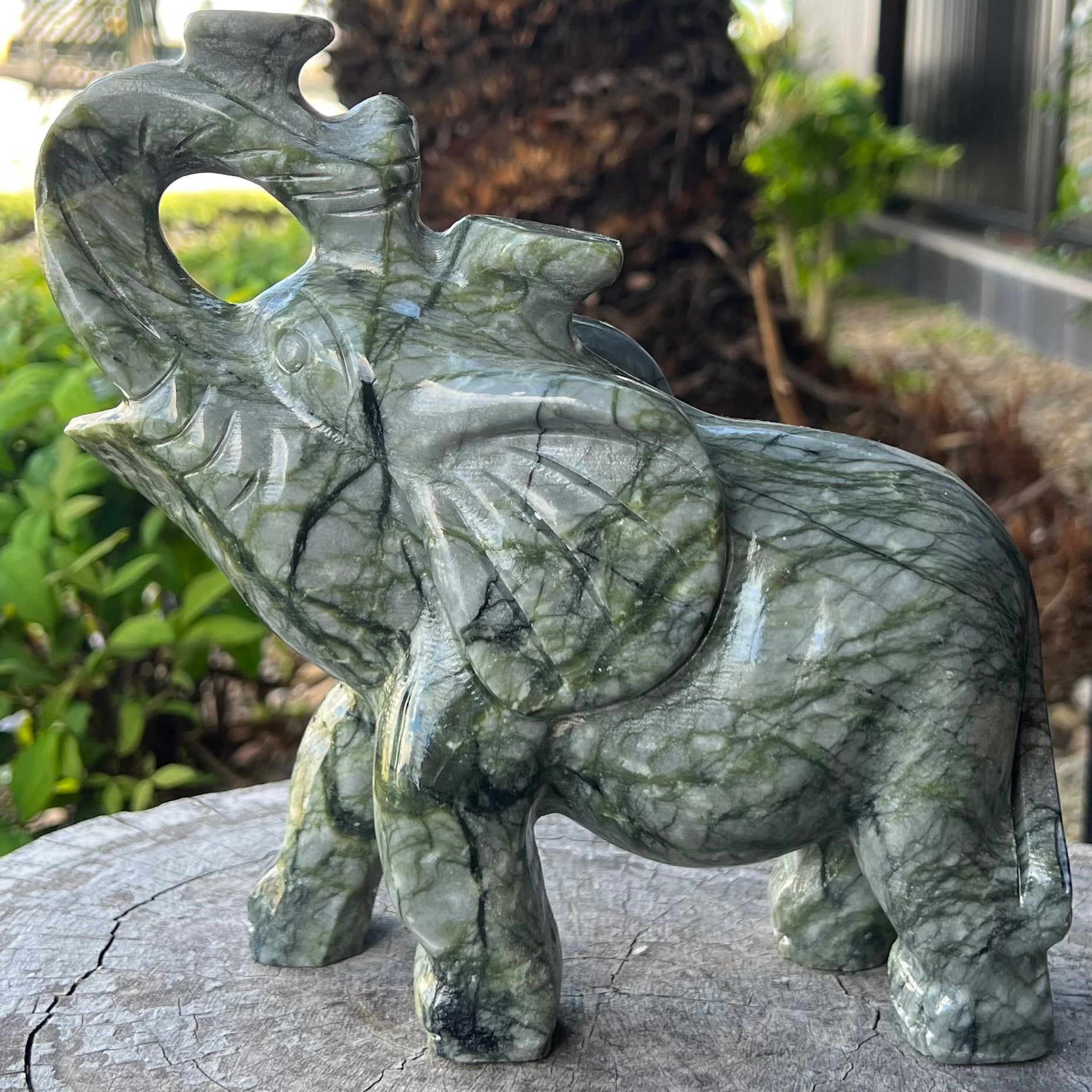 Afghanistan Jade Lucky Elephant Carving