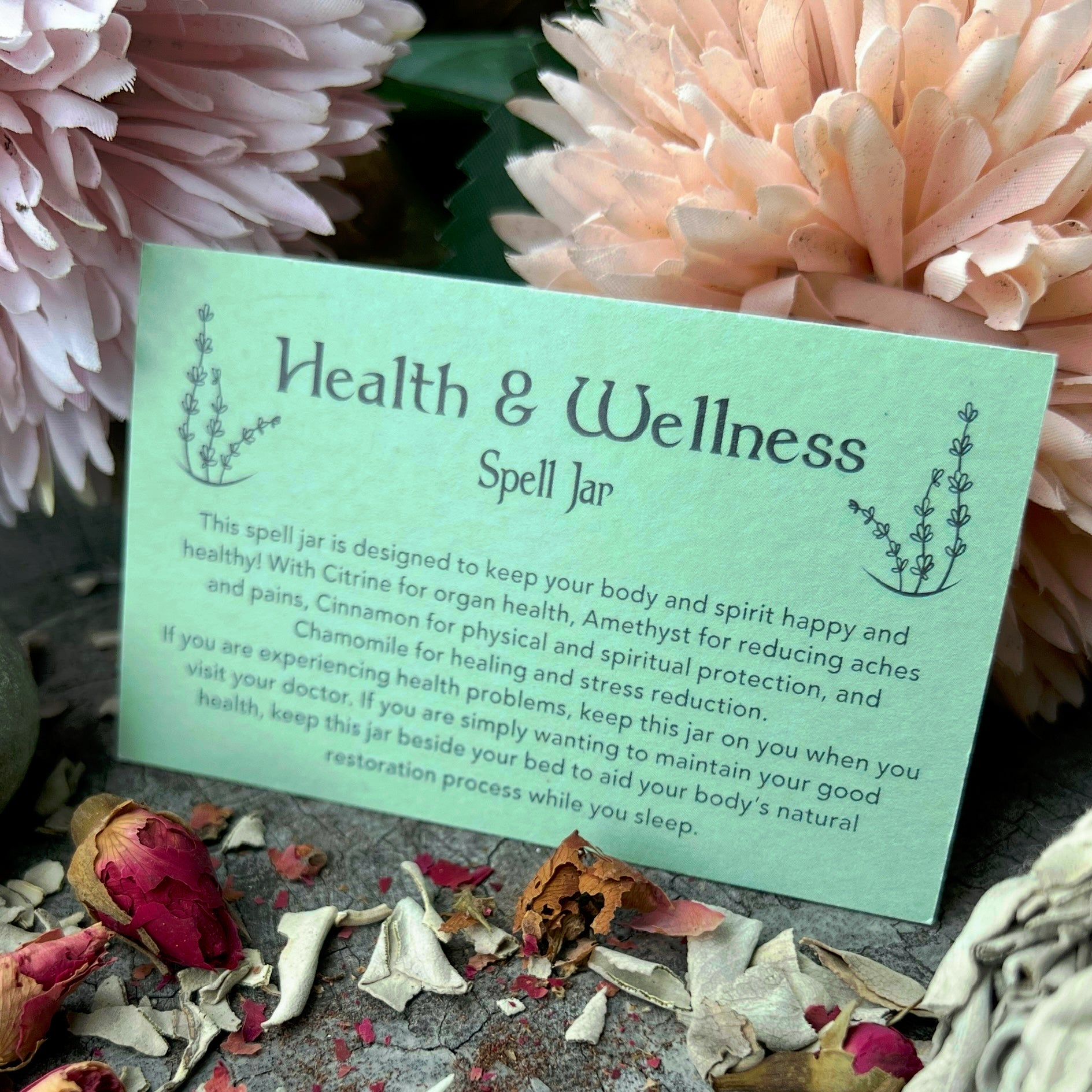 Health and Wellness Spell Jar