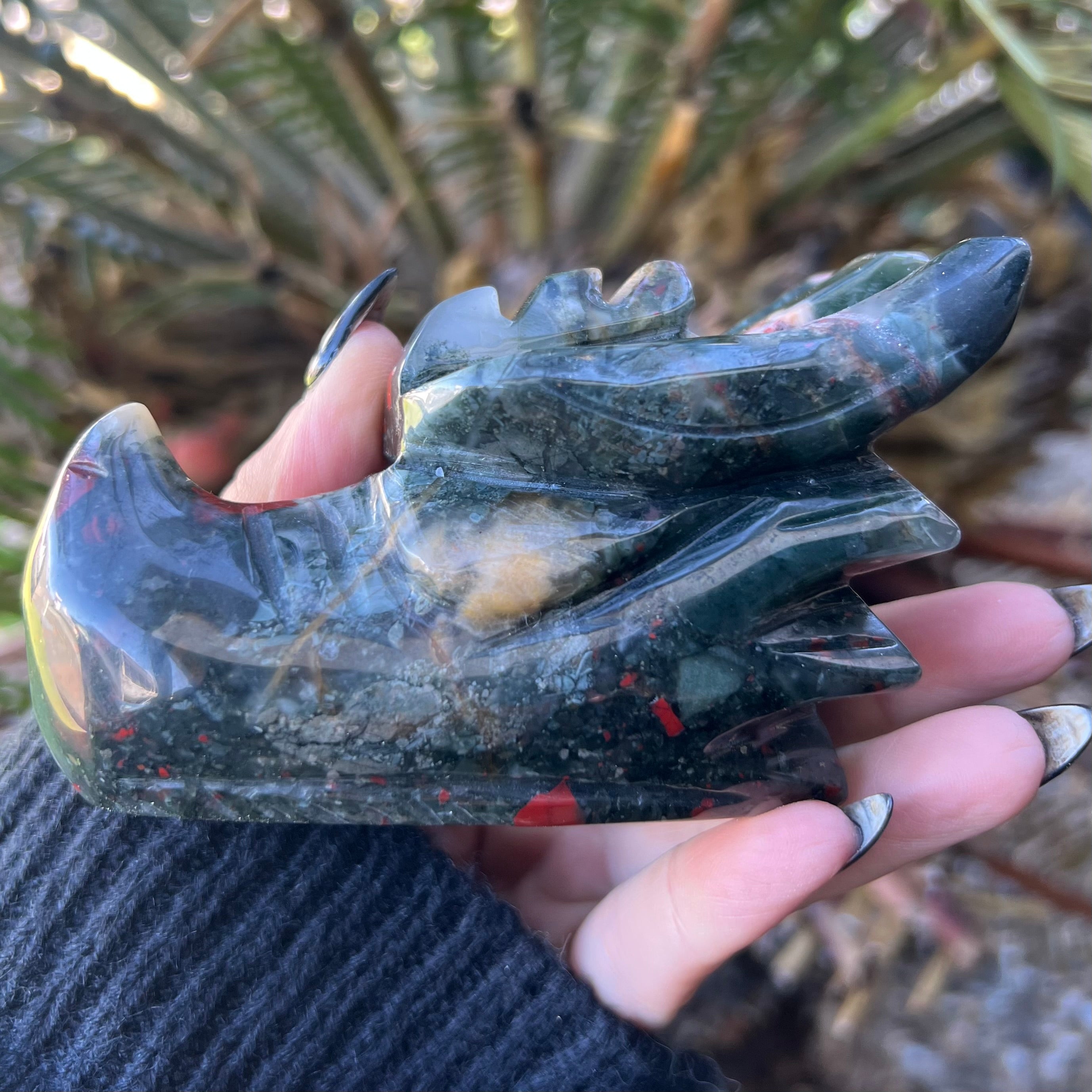 Blood Stone Dragon Head