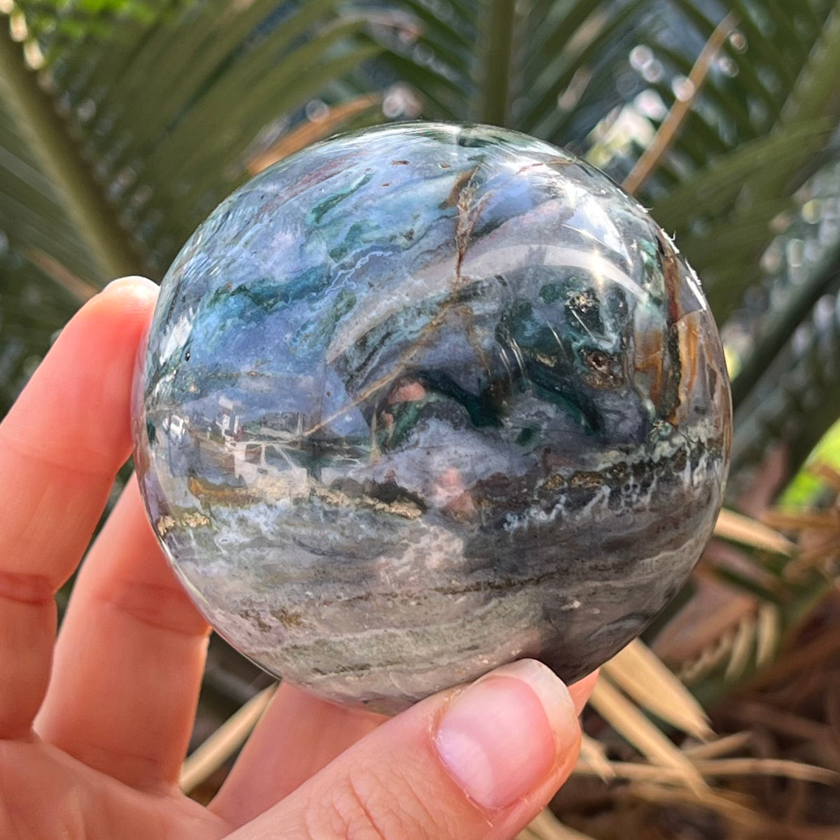 Ocean Jasper Sphere