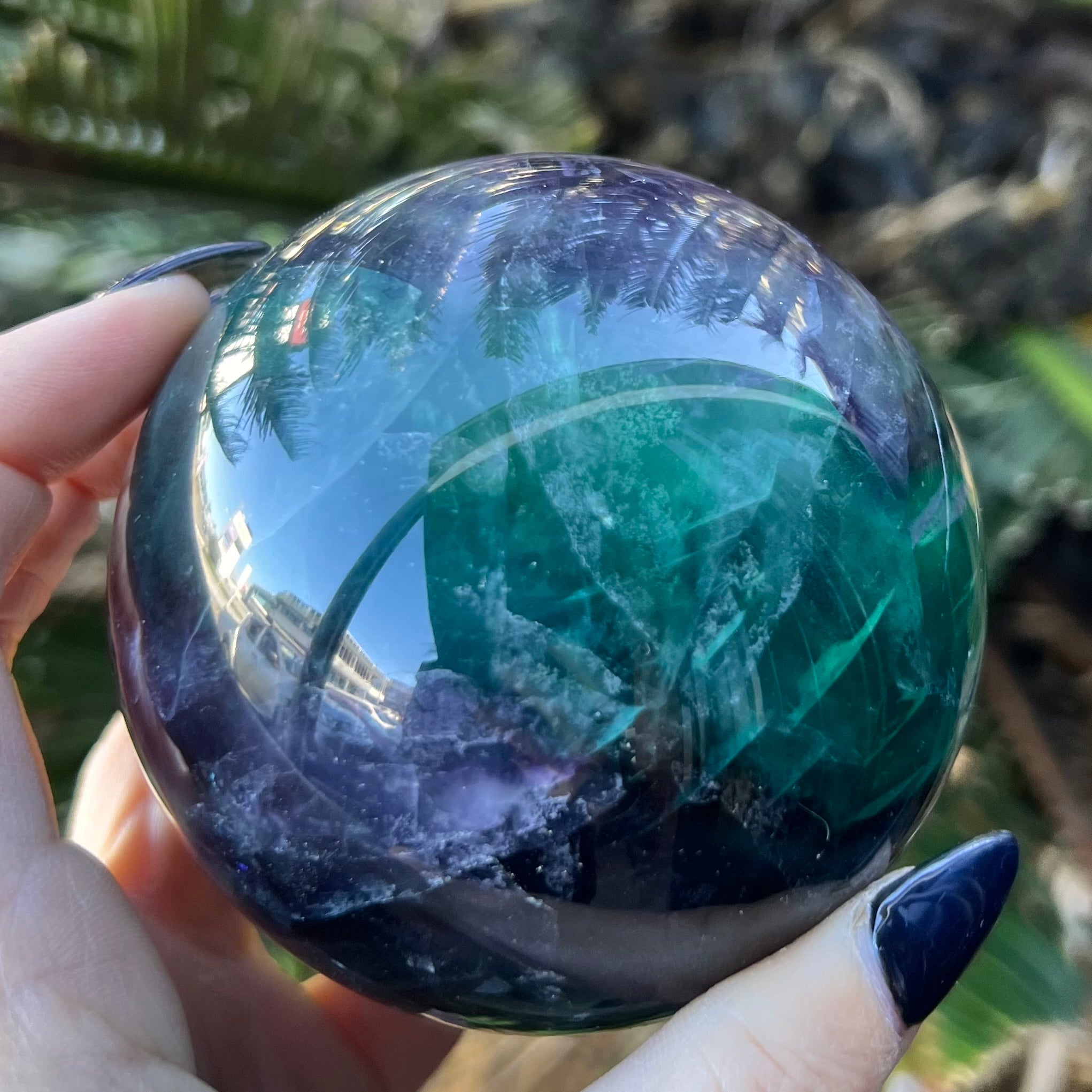 Rainbow Fluorite Sphere
