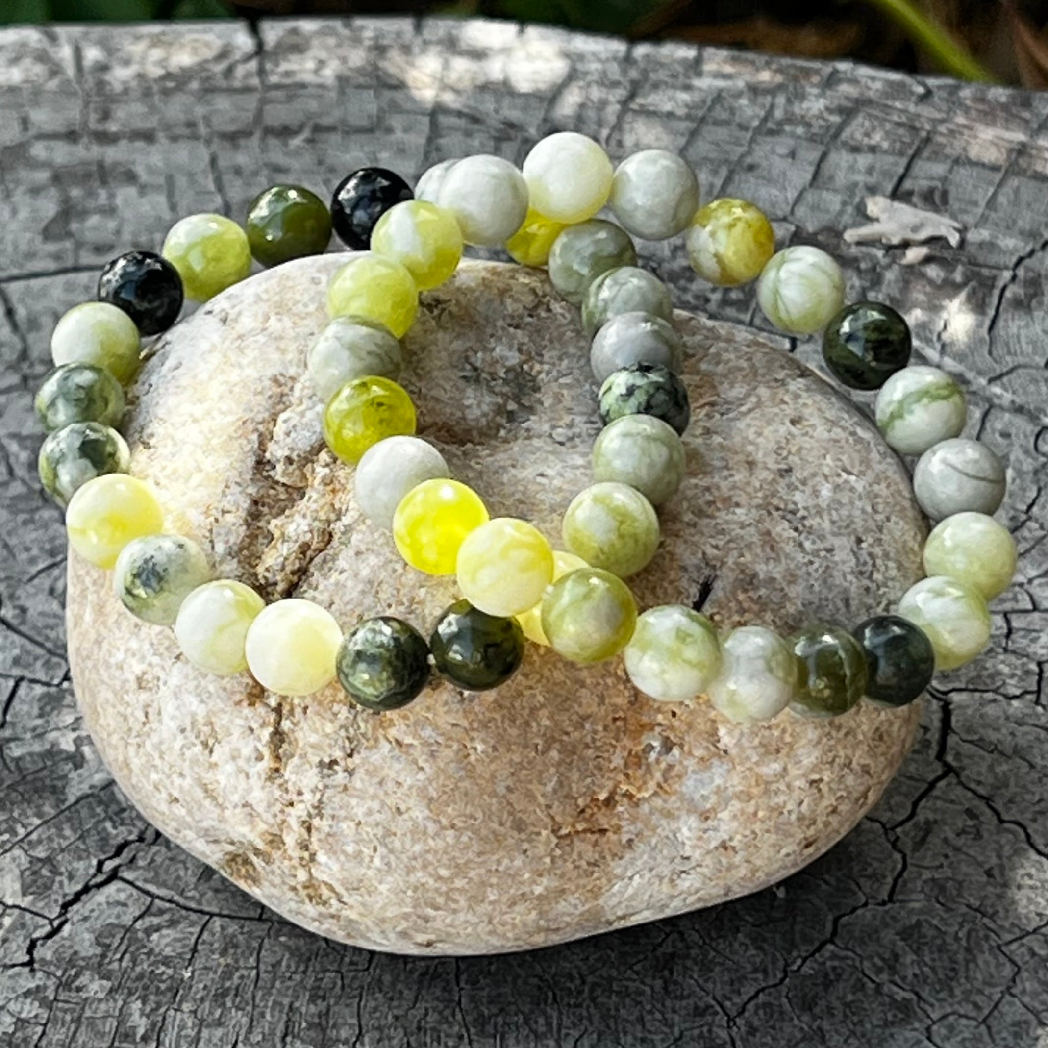 New Jade Beaded Bracelet