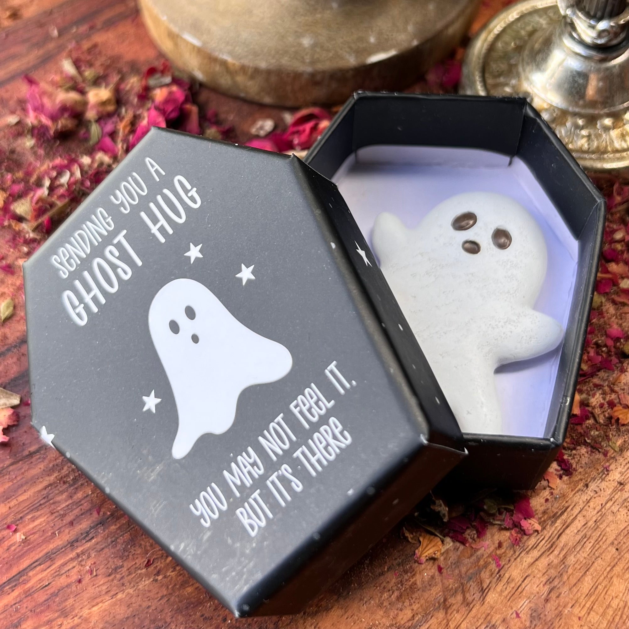 Ghost Hug in Coffin Box