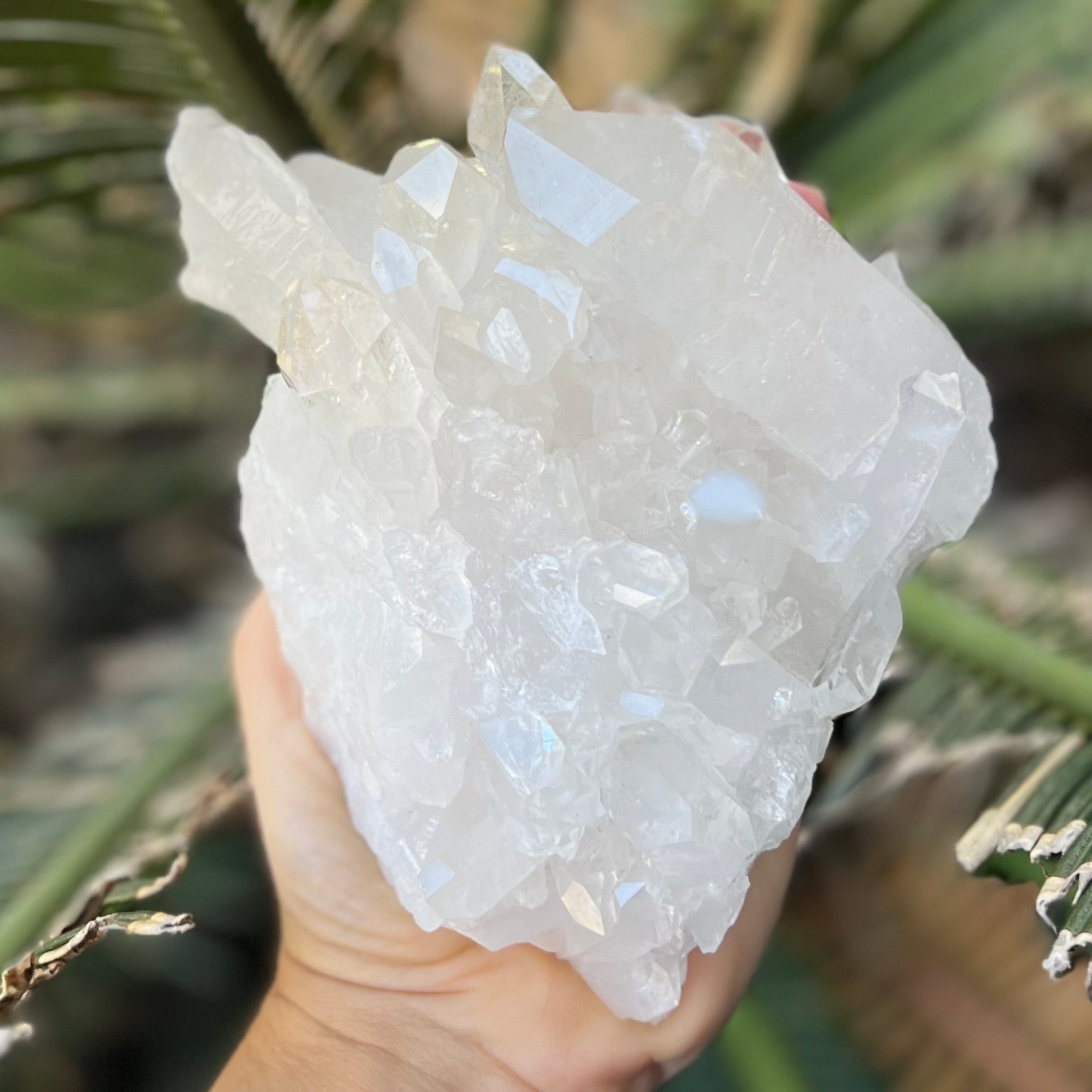 Clear Quartz Semi Raw Cluster