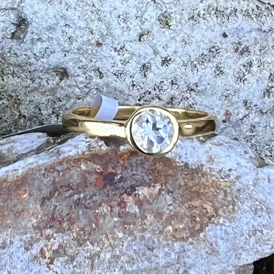 Topaz ~ Gold Plated Ring