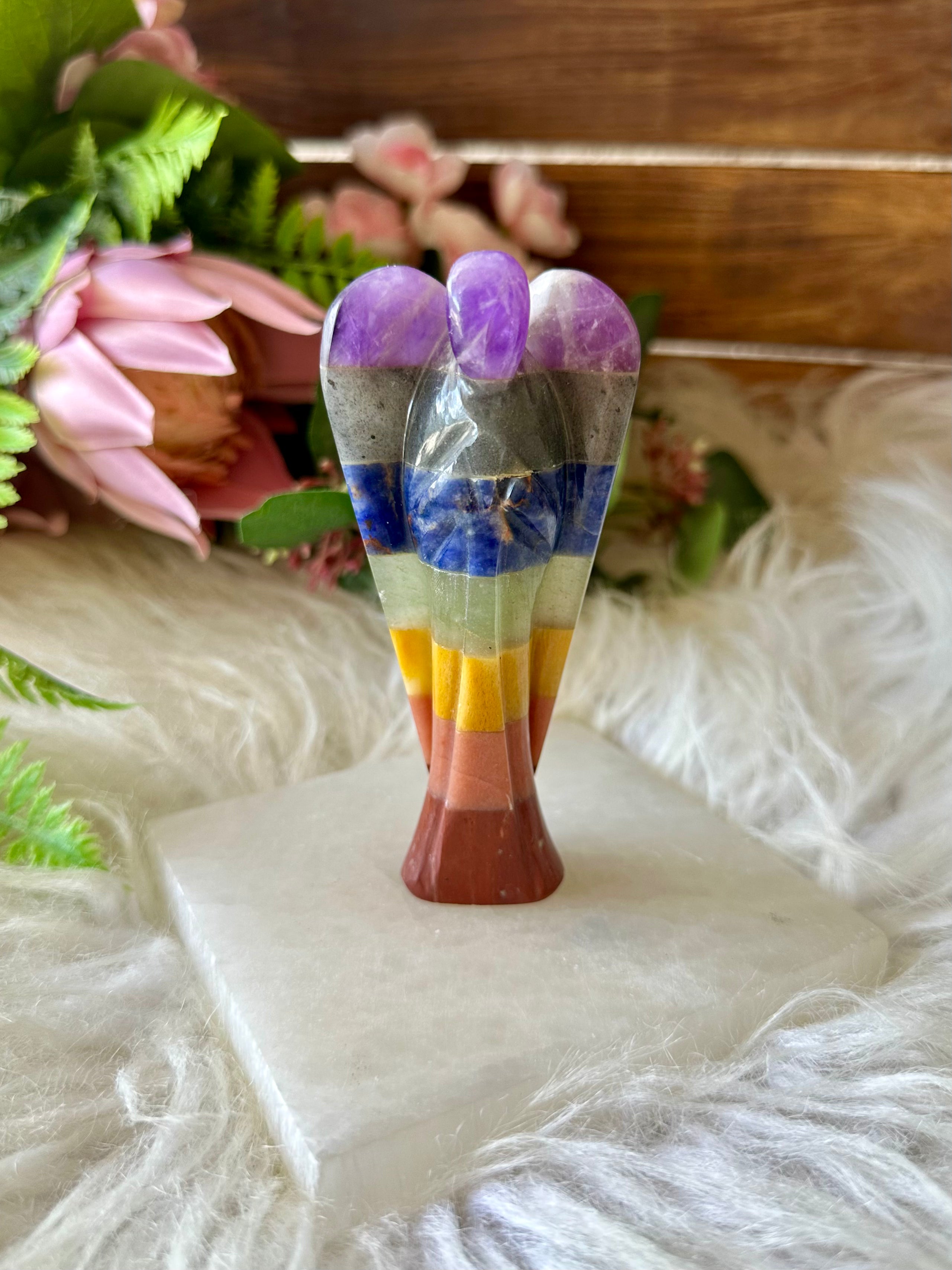 Chakra Stone Angel - Muse Crystals & Mystical Gifts