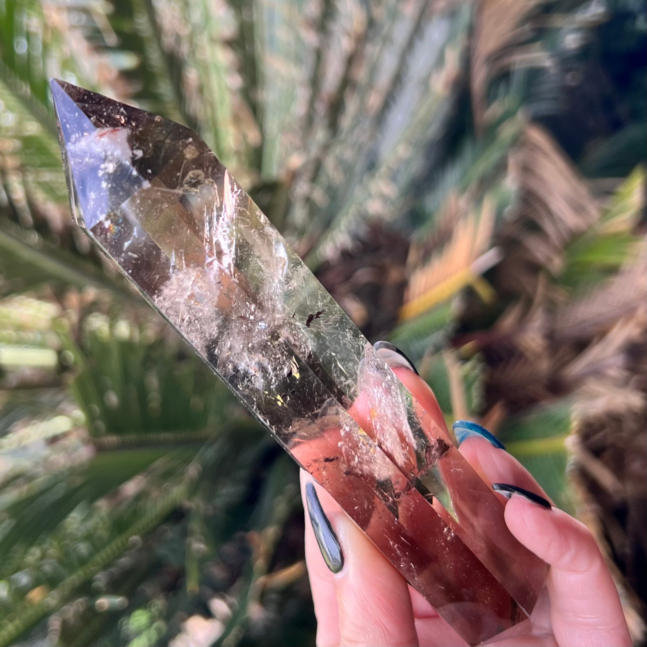 Smoky Quartz Double Terminated Wand