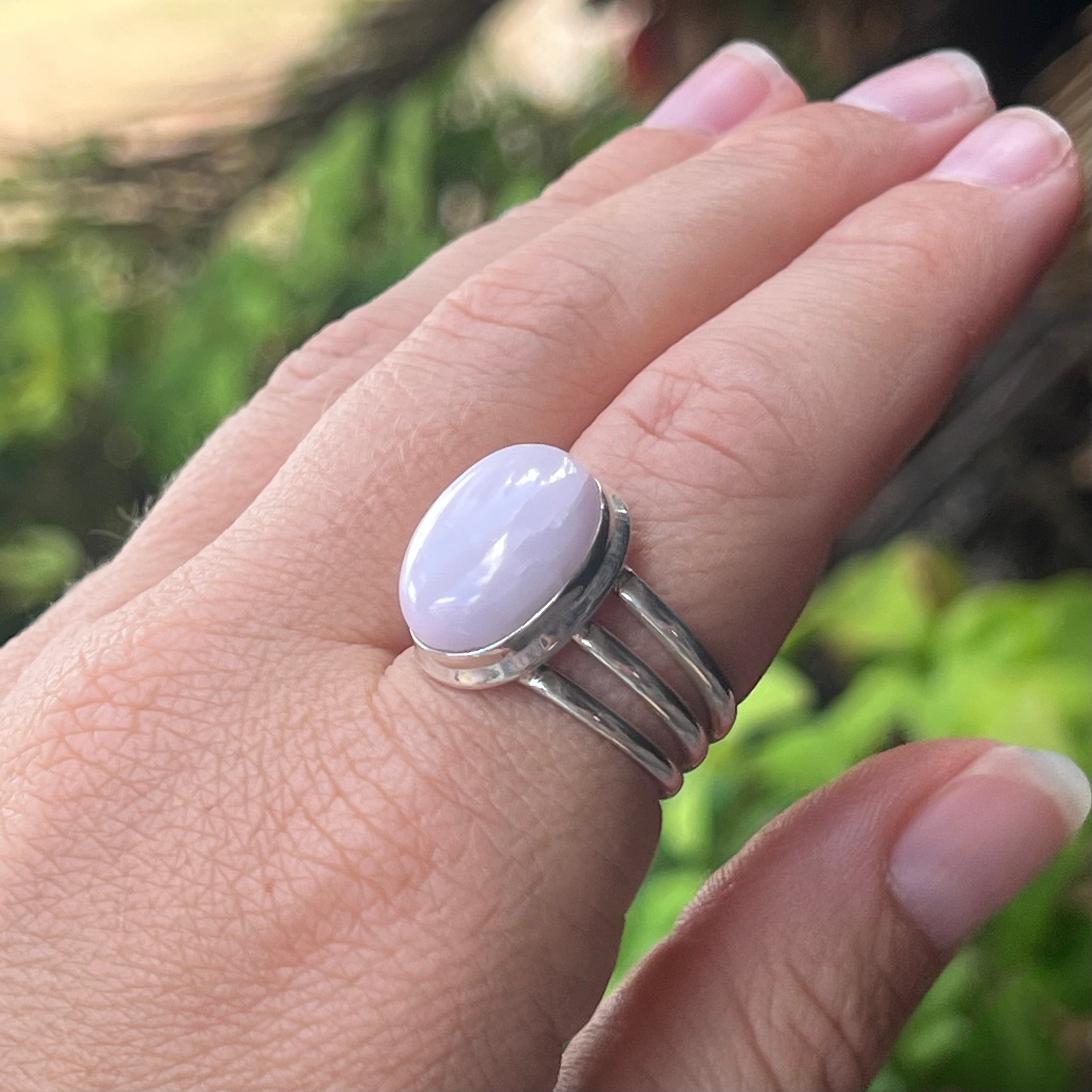 Kunzite ~ Sterling Silver Ring ~ Size 8