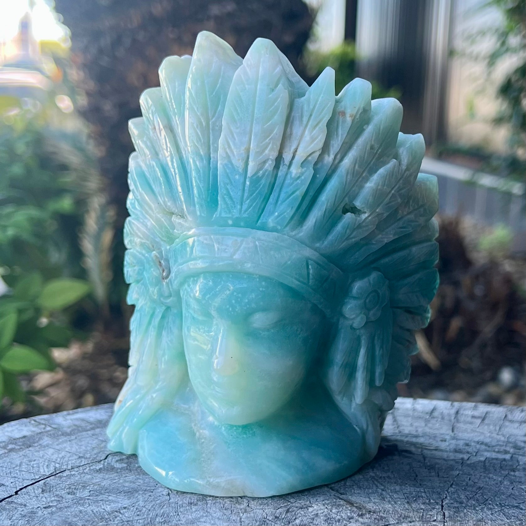 Caribbean Calcite Chief Carving