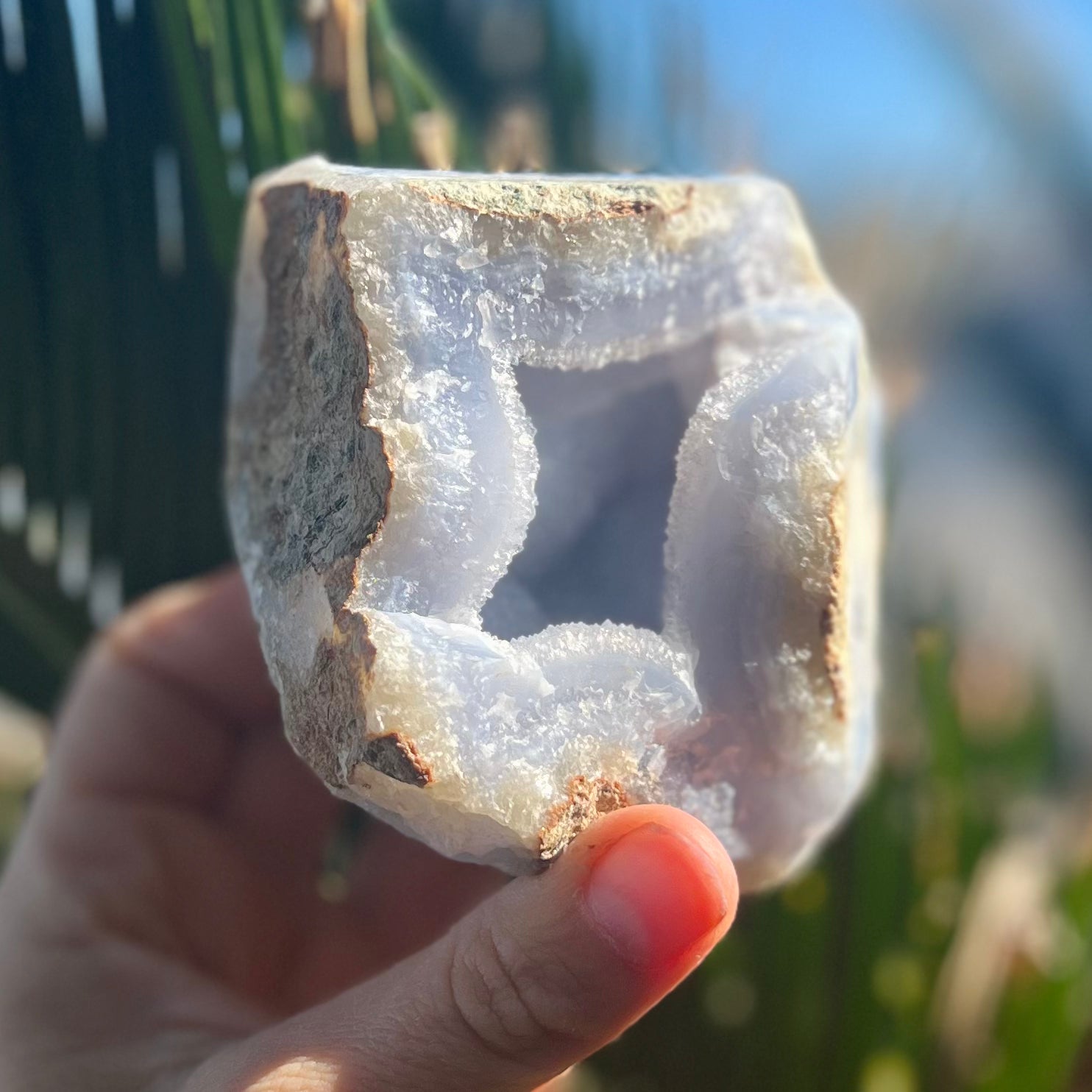 Blue Lace Agate Geode