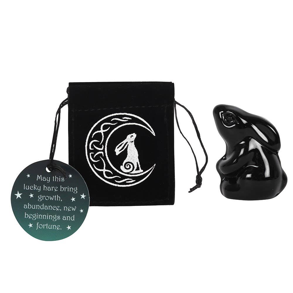 Lucky Moon Gazing Hare Charm