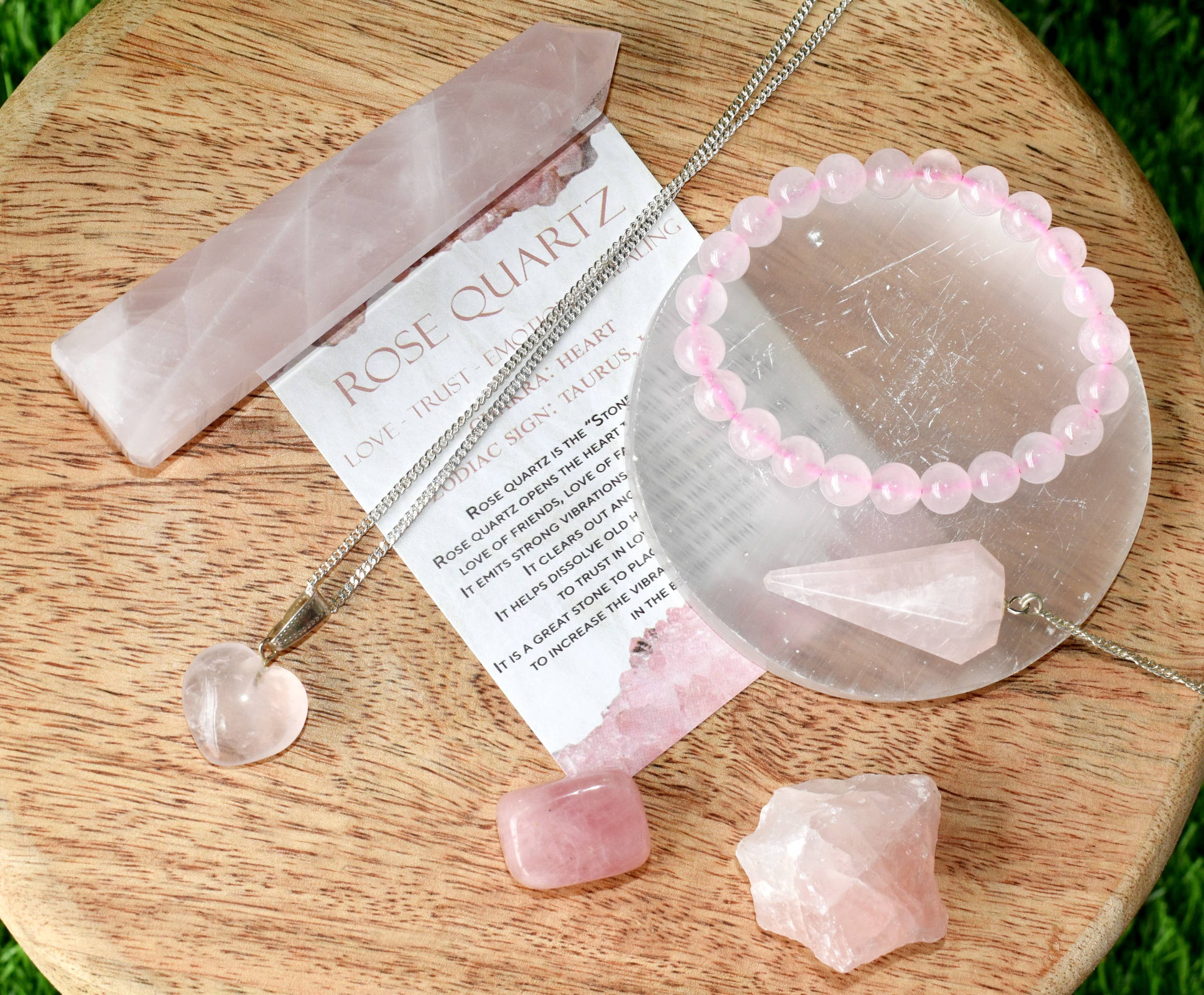 Crystal Gift Set ~ Rose Quartz