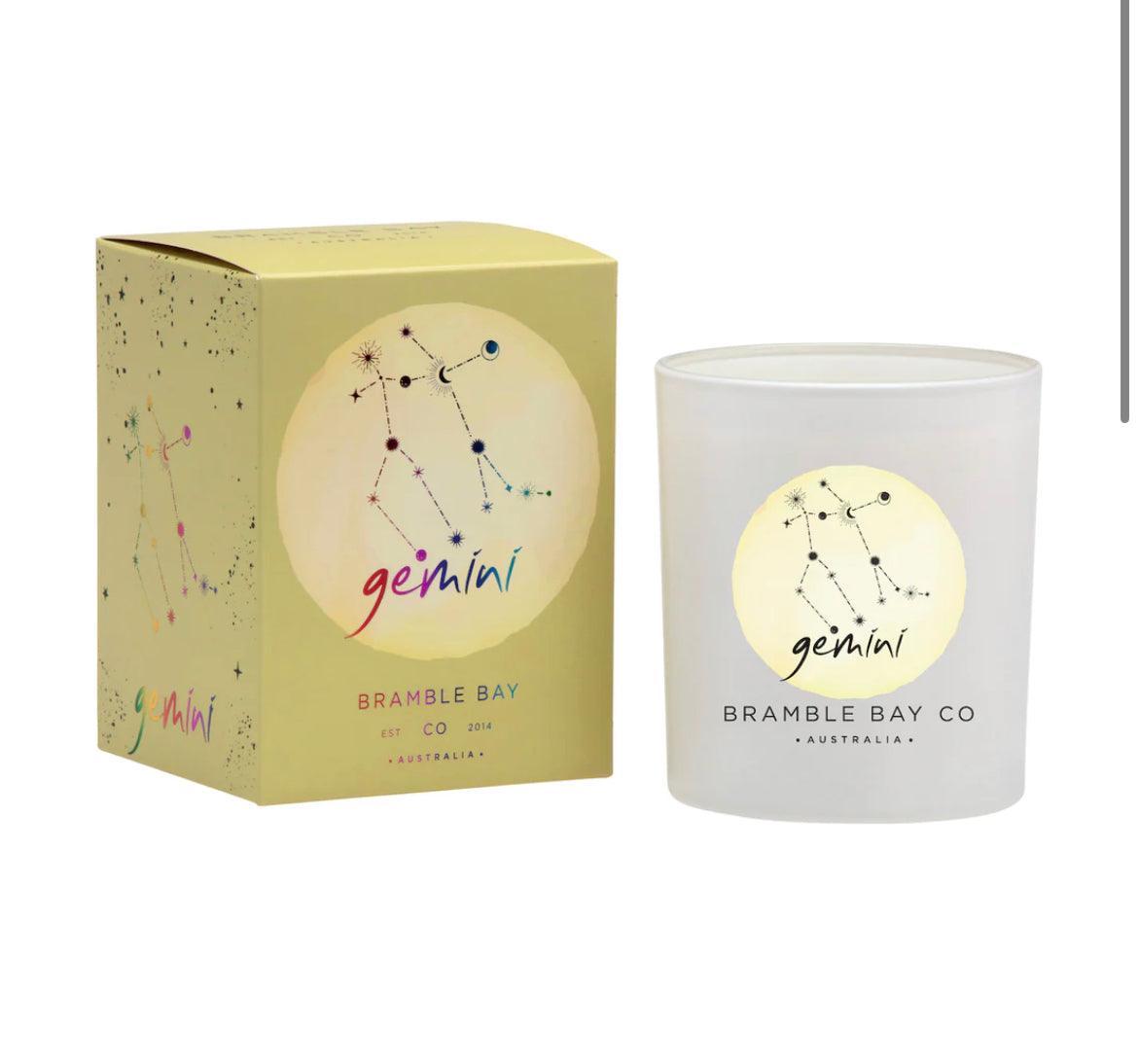 Gemini Zodiac Scented Candle Bramble Bay - Muse Crystals & Mystical Gifts