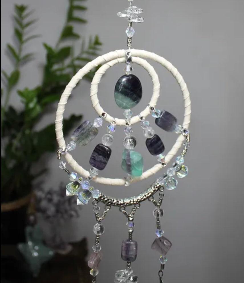 Medium Dream Catcher | Fluorite - Muse Crystals & Mystical Gifts