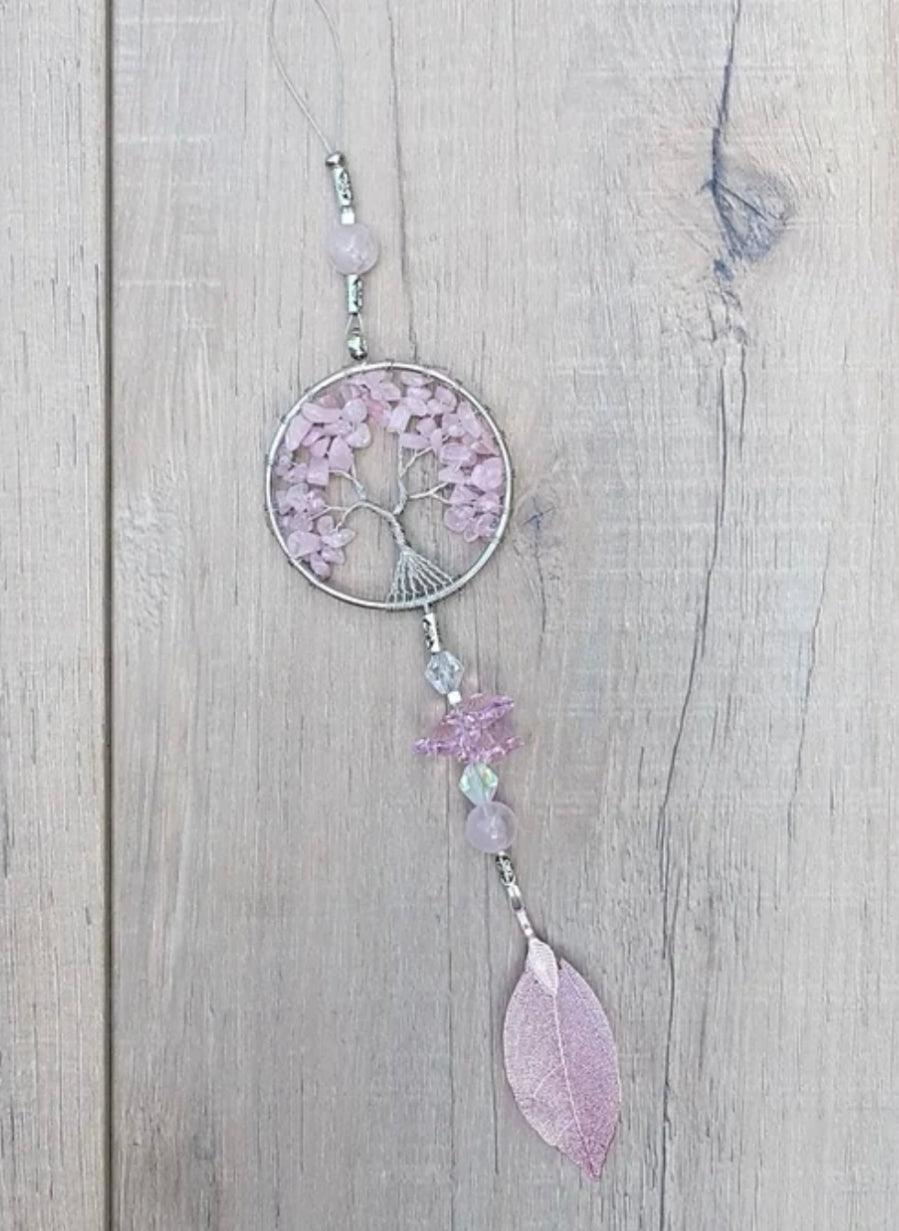 Rose Quartz Suncatcher Small - Muse Crystals & Mystical Gifts