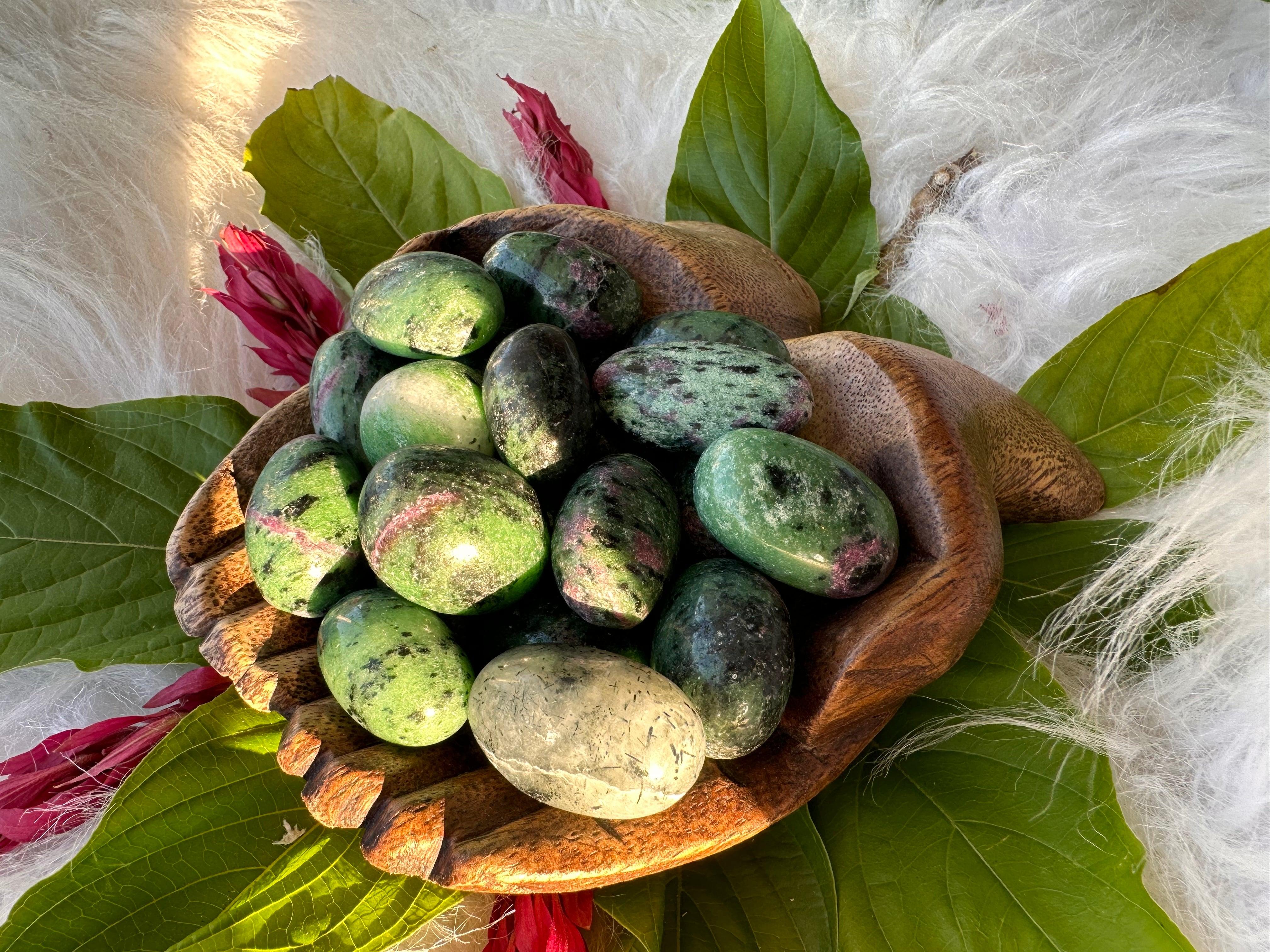 Ruby in Zoisite Tumble Stone - Muse Crystals & Mystical Gifts