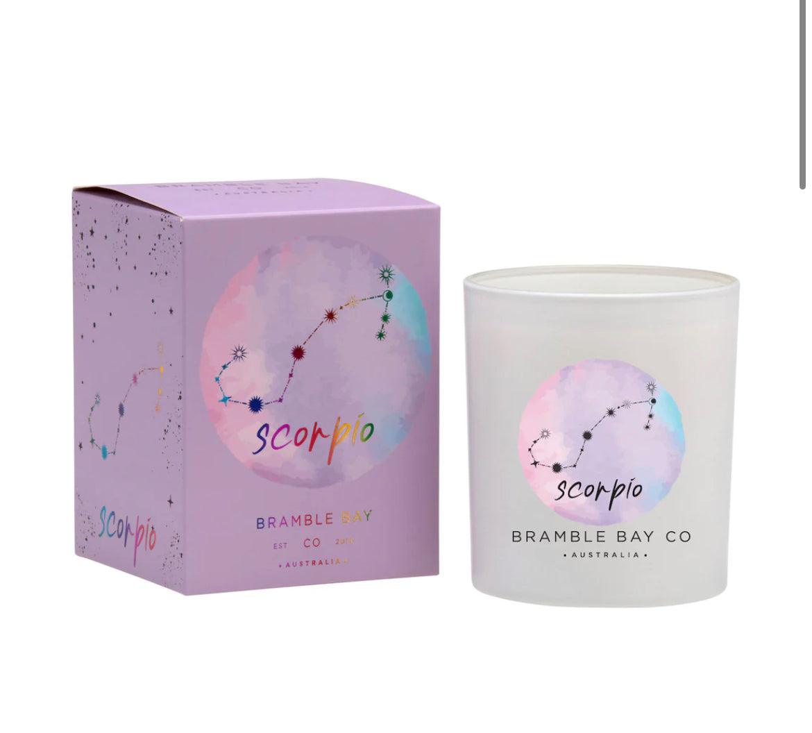 Scorpio Zodiac Scented Candle Bramble Bay - Muse Crystals & Mystical Gifts