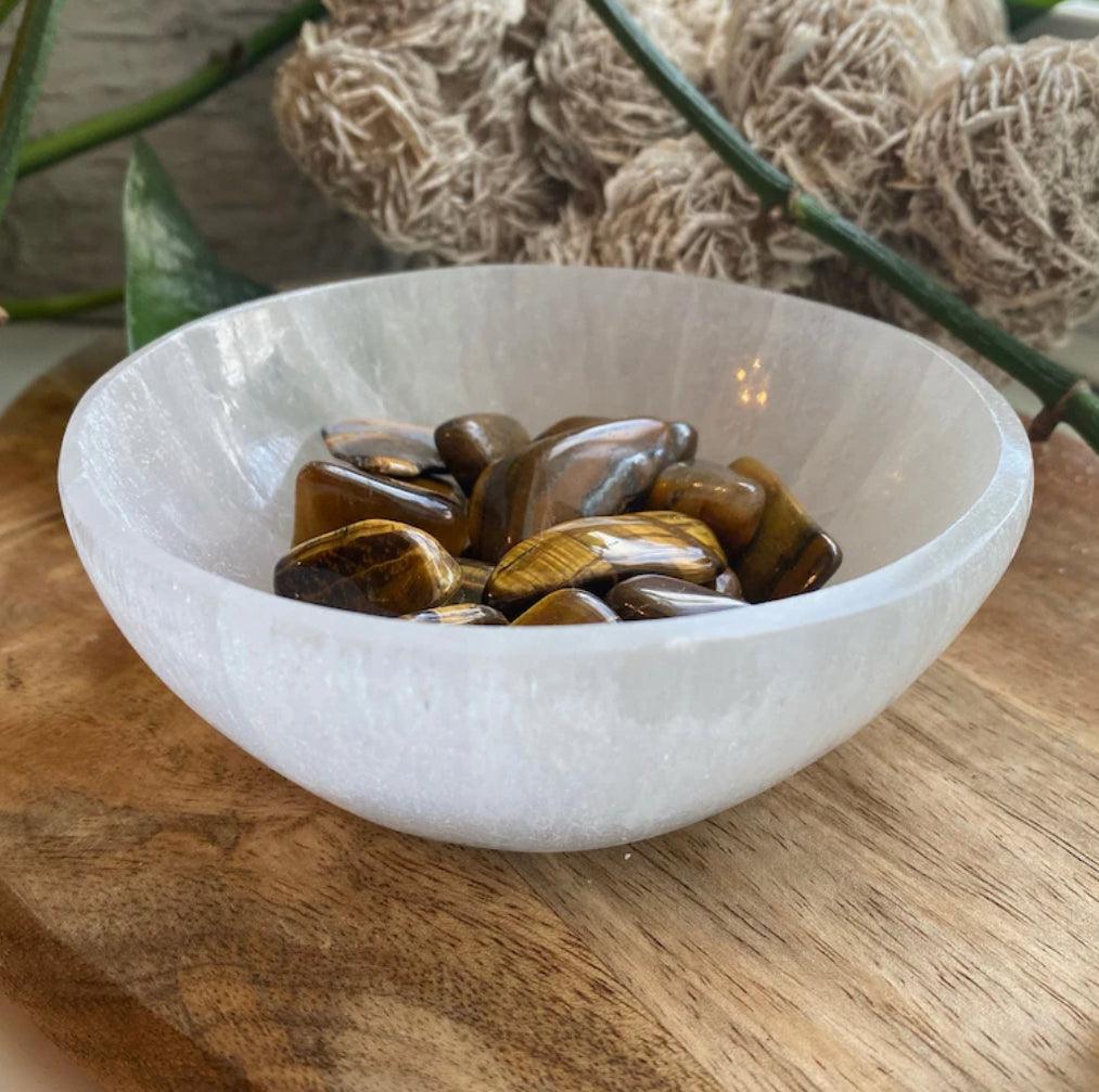 Selenite Cleansing & Charging Bowl Large - Muse Crystals & Mystical Gifts