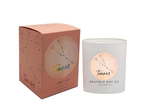 Taurus Zodiac Scented Candle Bramble Bay - Muse Crystals & Mystical Gifts