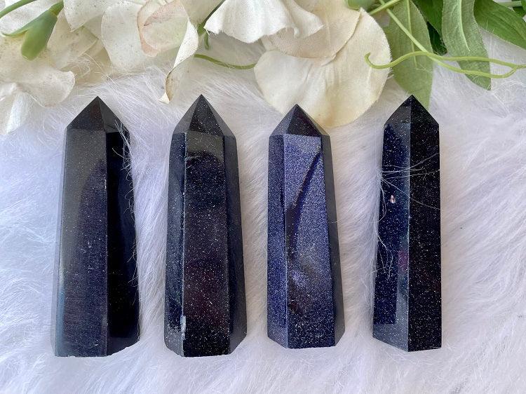 Blue Gold Stone Generator Points - Muse Crystals & Mystical Gifts