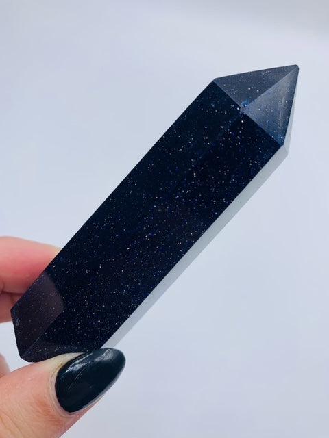 Blue Gold Stone Generator Points - Muse Crystals & Mystical Gifts